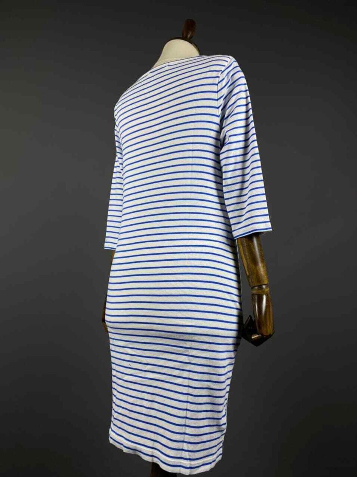 Lauren Ralph Lauren Ralph Lauren Striped 3/4 Sleeves Boat Neck Mesh Long Dress Size M / US 6-8 / IT 42-44 - 4 Thumbnail