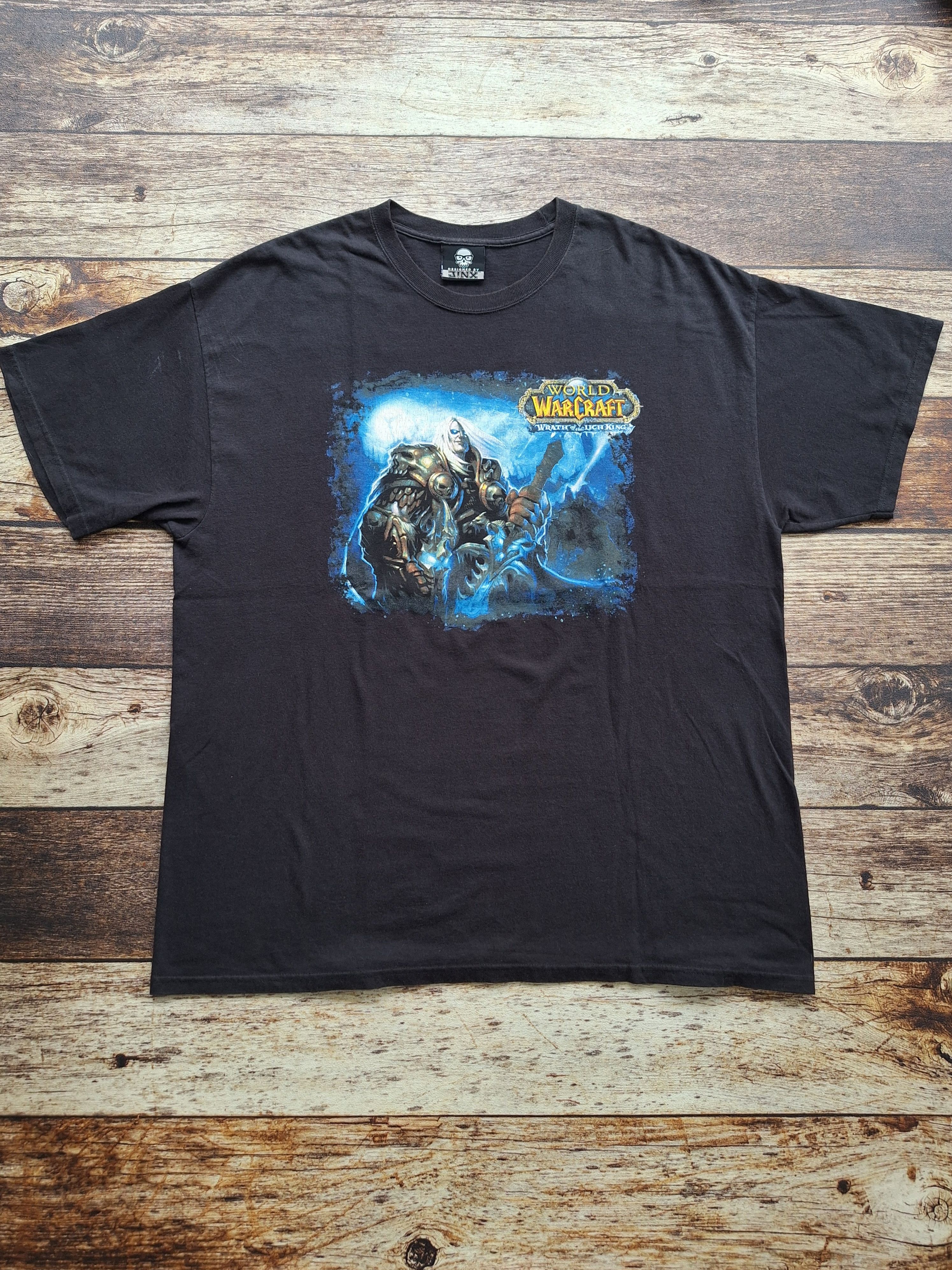 Vintage Vintage World of Warcraft Wrath of the Lich King game 2008 Size US XL / EU 56 / 4 - 6 Thumbnail