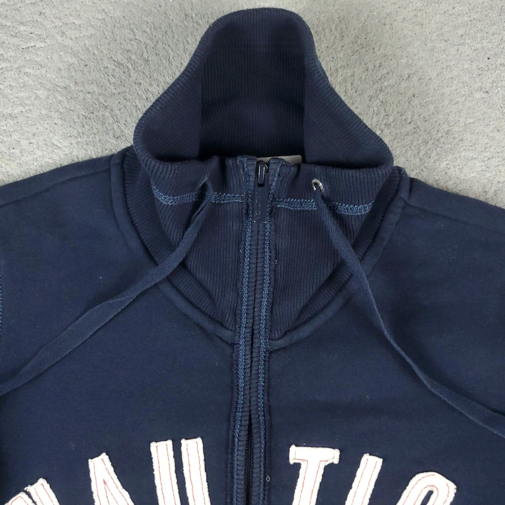 Nautica Nautica Jacket Mens Size Small Blue Knit Casual Full Zip Up Sweater * Size US S / EU 44-46 / 1 - 3 Thumbnail