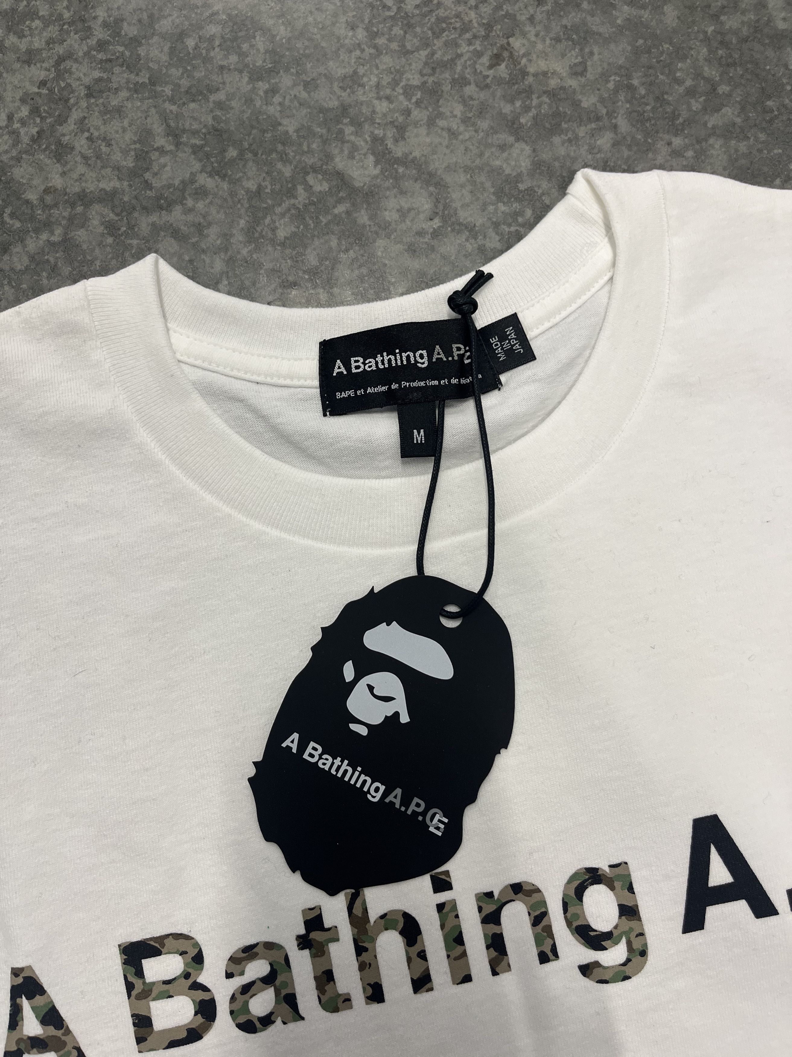 A.P.C. × Bape BAPE x A.P.C A bathing A.P.C. T shirt White M Size US M / EU 48-50 / 2 - 3 Thumbnail