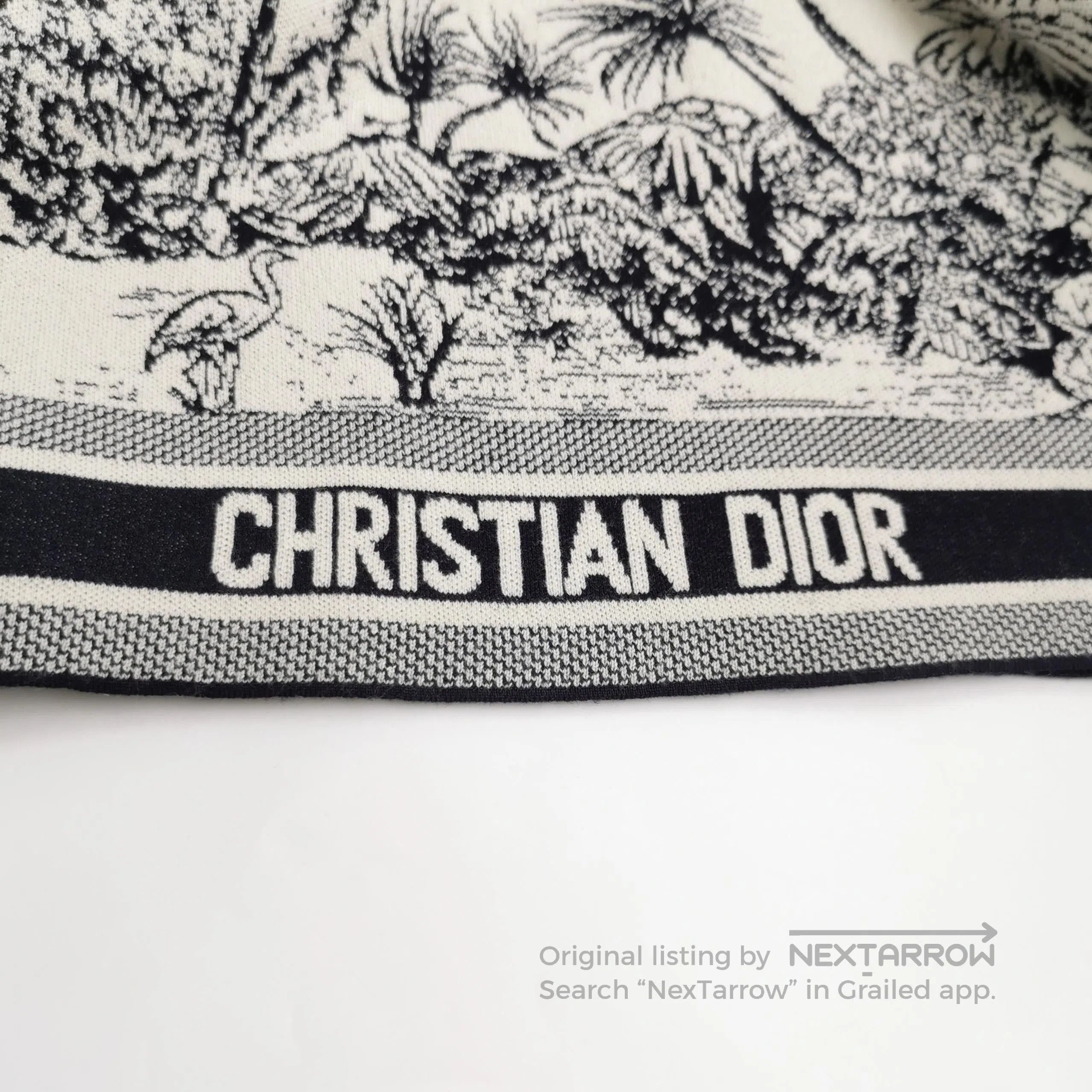 Dior Dior Chez Moi Beige Palm Tree Knit Sweater US2. Size XS / US 0-2 / IT 36-38 - 1 Thumbnail
