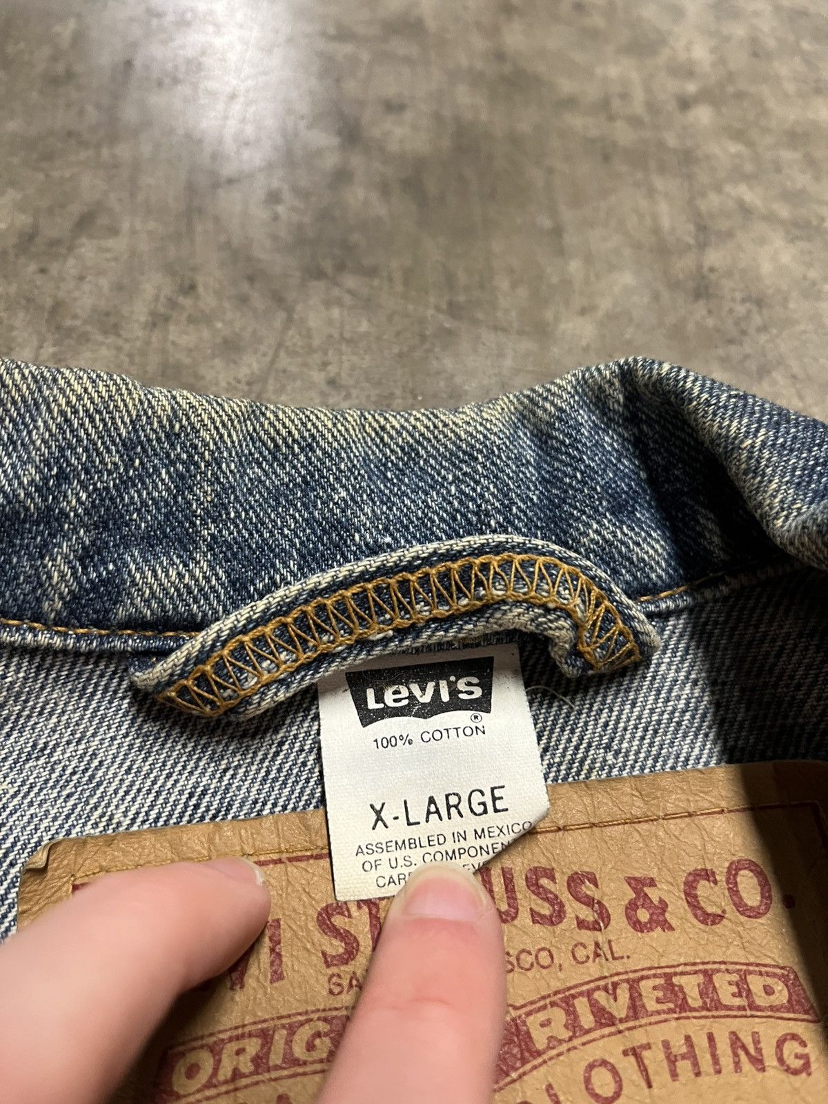 Levi's × Vintage Levi’s vintage denim trucker jacket streetwear hype rare Size US XL / EU 56 / 4 - 12 Thumbnail