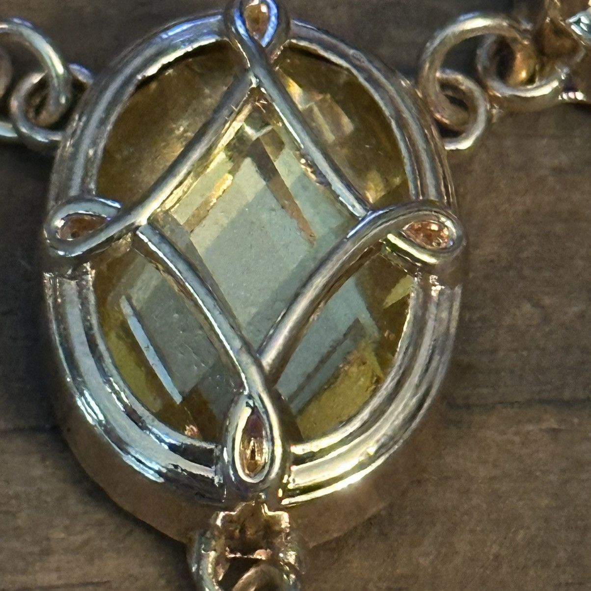 Other Gold tone citrine Y statement necklace Size ONE SIZE - 4 Thumbnail
