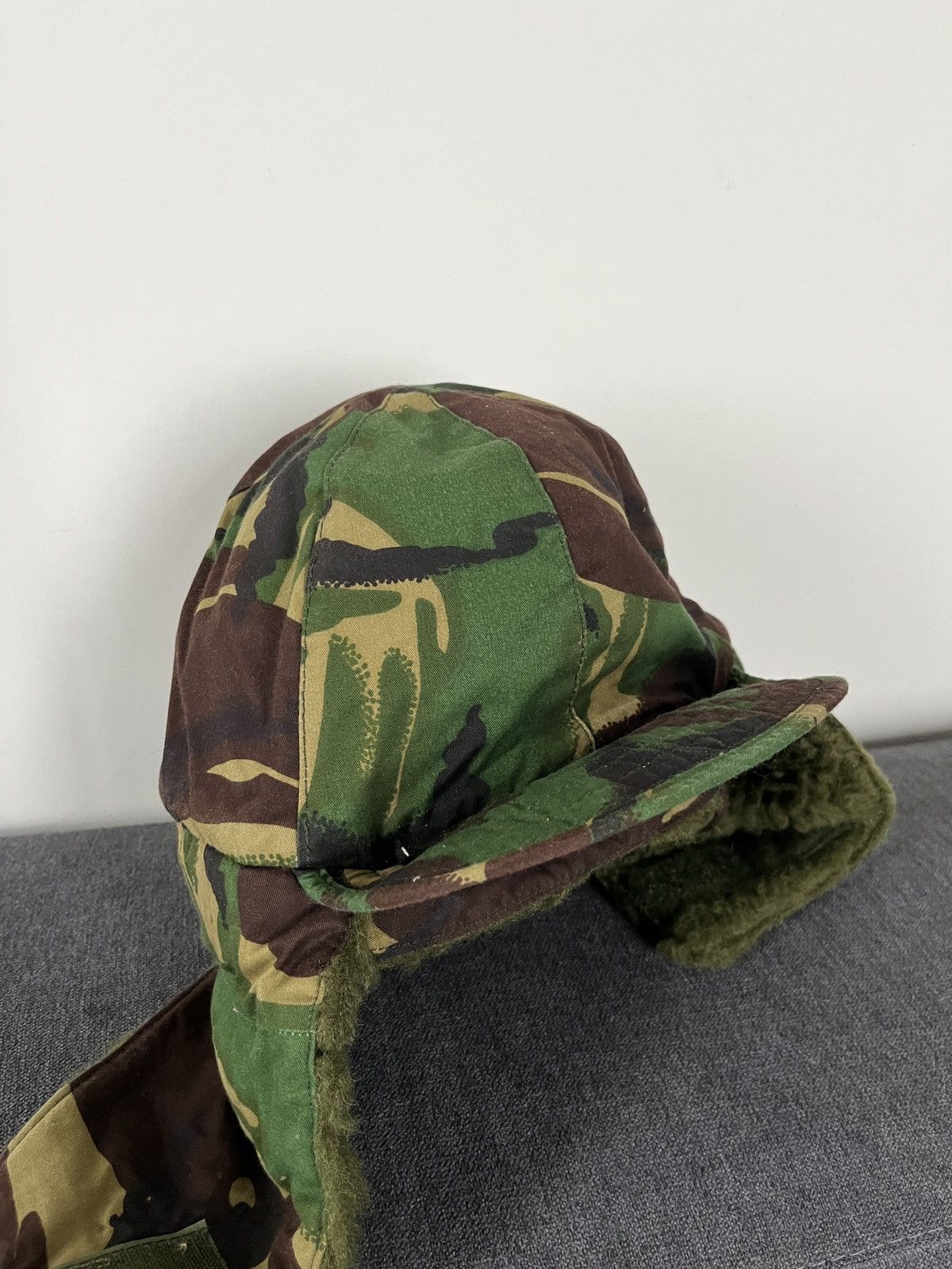 Vintage Kurt Cobain Style DPM Camo Trapper Hat Military Ushanka Size ONE SIZE - 17 Thumbnail
