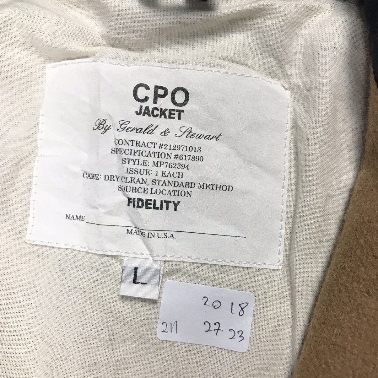 CPO × Designer CPO JACKET DOUBLE POCKET BROWN WOOL BUTTON JACKET Size US S / EU 44-46 / 1 - 8 Thumbnail