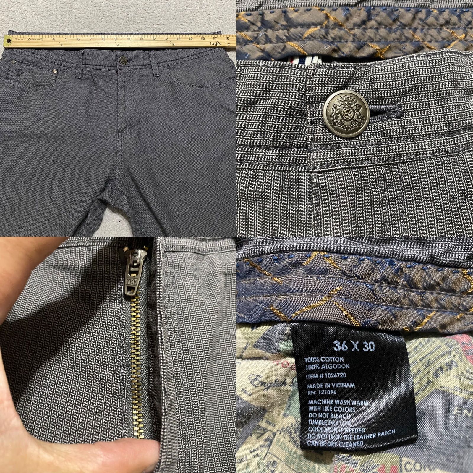 English Laundry English Laundry Jeans Gray Walker Straight Leg 36x28 5-Pocket Regular Rise Mid Size 25" / US 0 / IT 36 - 8 Thumbnail