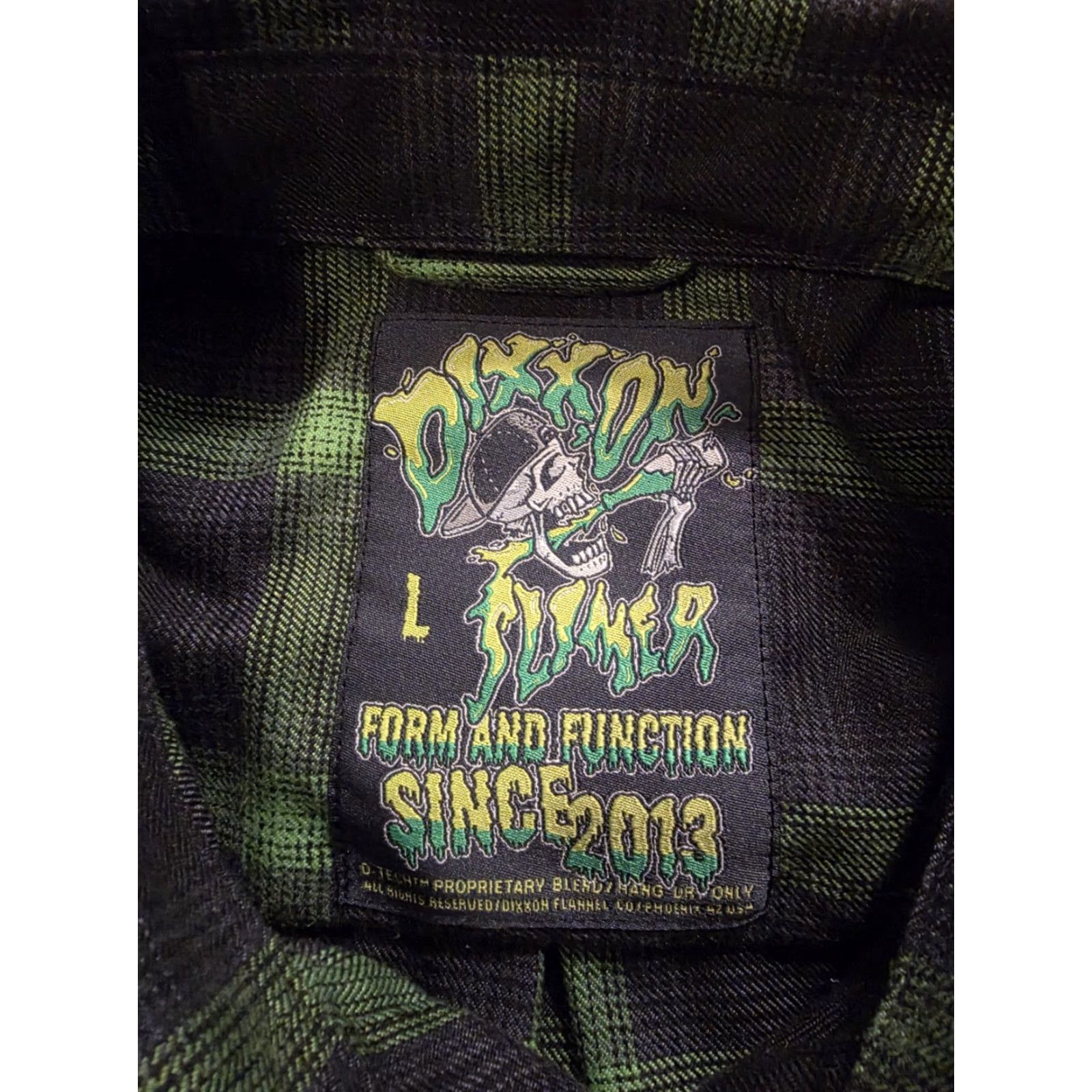 Vintage Dixxon Flannel Company Slimer Long Sleeve Shirt Green & Black Men's L Button-Up Casual, Workwear, Travel Plaid Limited Edition Size US L / EU 52-54 / 3 - 4 Thumbnail