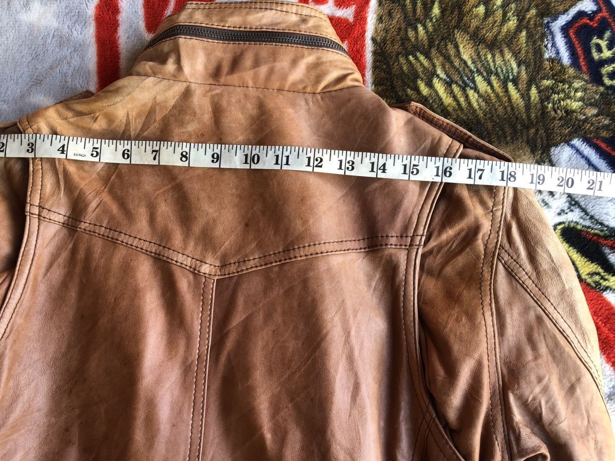If Six Was Nine × Japanese Brand Vintage S.Train Leather Ride Jacket Size US S / EU 44-46 / 1 - 13 Thumbnail