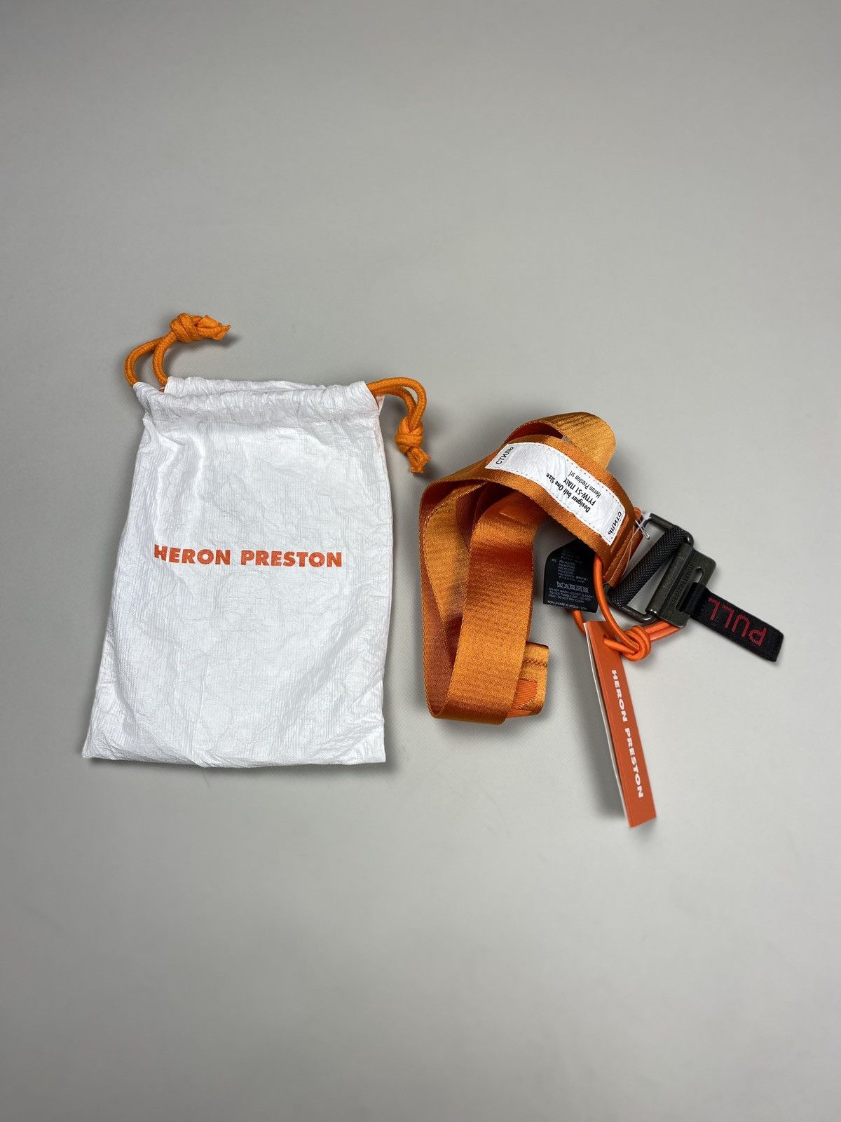 Heron Preston BNWT! Heron Preston KK Tape Magnetic Belt One Size Orange Size ONE SIZE - 2 Thumbnail