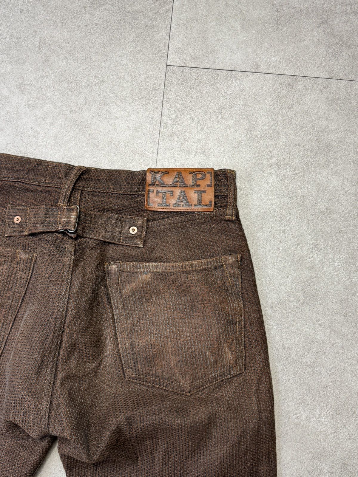 Kapital × Kapital Kountry Kapital Kountry KAKISIBU SASHIKO Century Denim Jeans Size US 32 / EU 48 - 9 Thumbnail