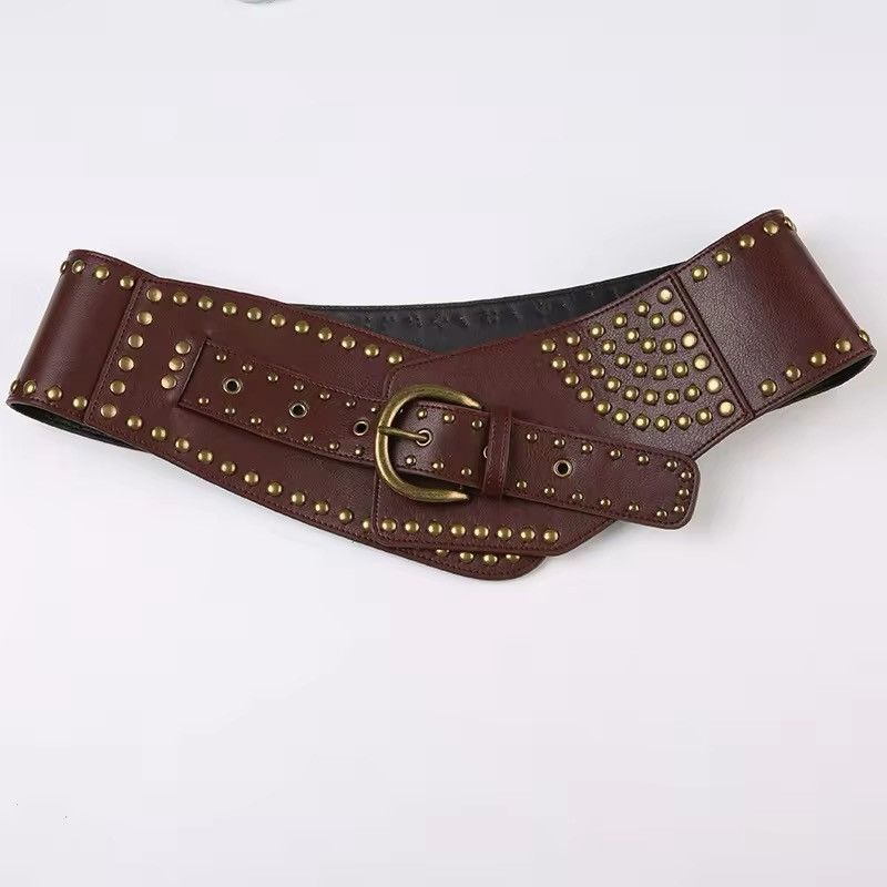 Y2K Rivet Faux Leather Punk Style Crop Belts