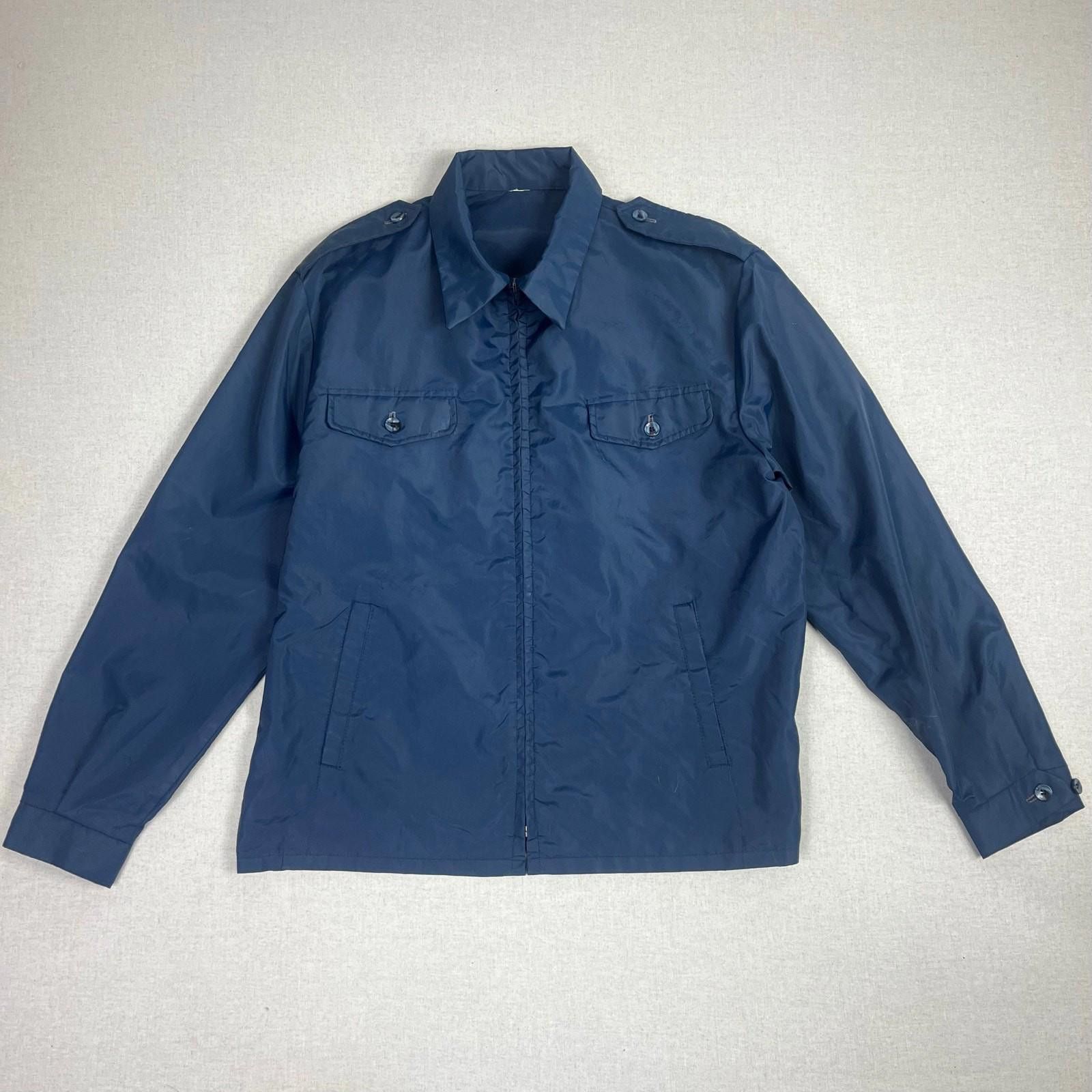 Other Blue Nylon Lightweight Work Jacket Harrington-Style M/L 80s Size US M / EU 48-50 / 2 - 1 Thumbnail