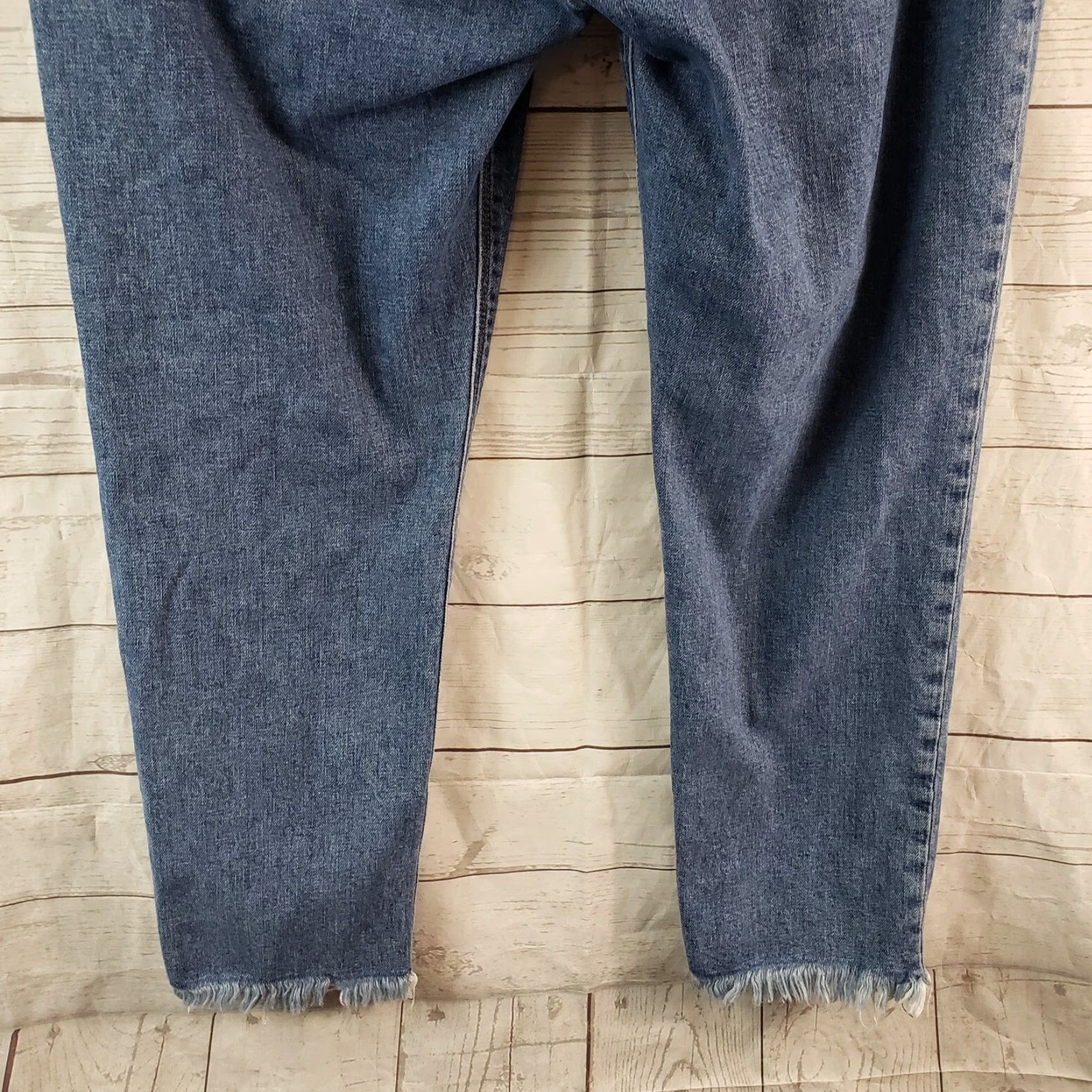 Hudson Hudson Womens Luxe Crop Riley Jeans Sz 29 Blue Mid Rise Relaxed Straight Size 29" - 5 Thumbnail