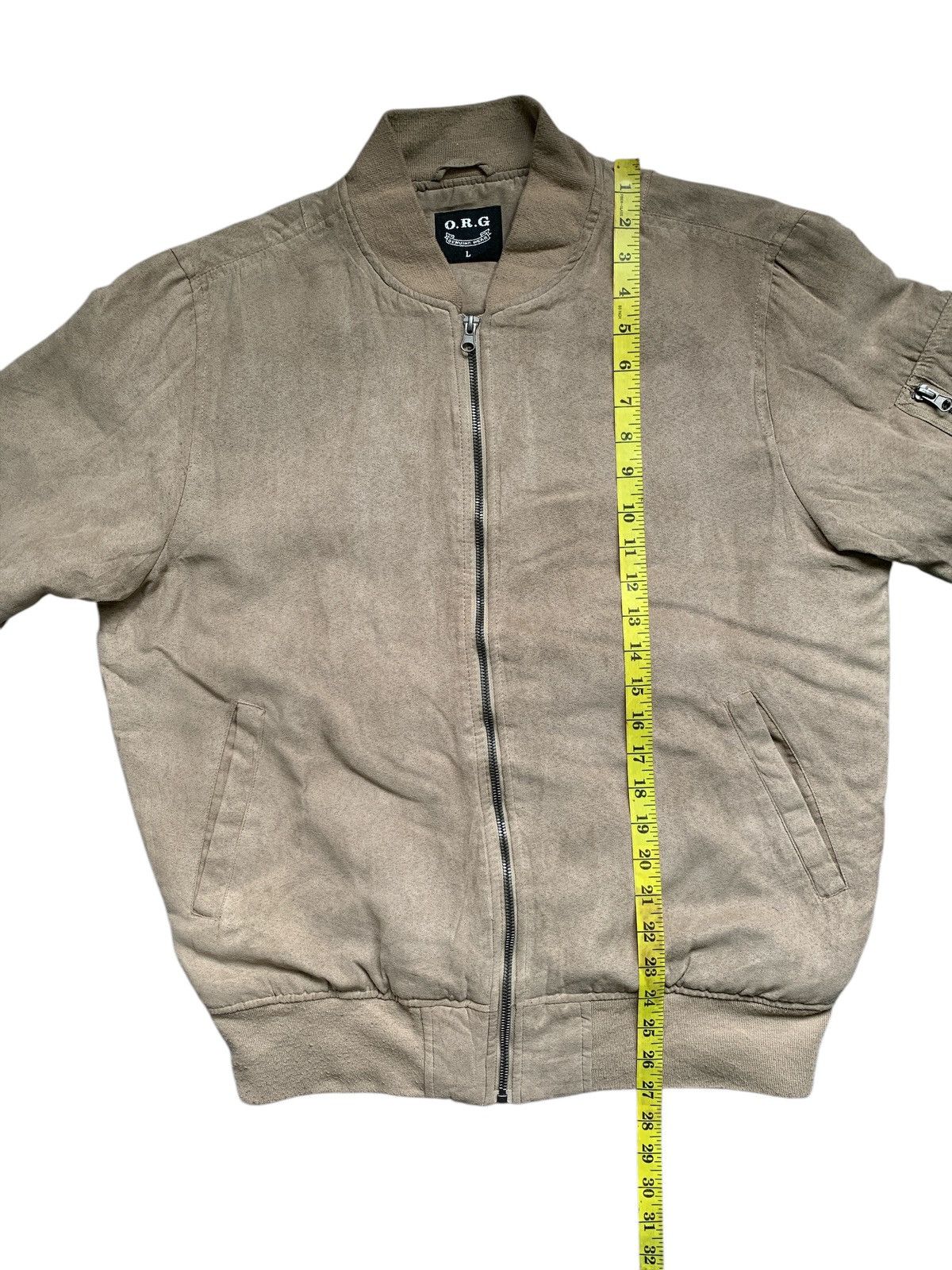 Japanese Brand Rare Design Vintage O.R.G Genuine Wear Bombers Jacket Size US L / EU 52-54 / 3 - 8 Thumbnail