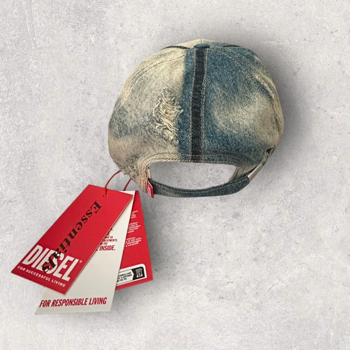 Diesel Diesel C-Inst Distressed Hat Size ONE SIZE - 3 Thumbnail