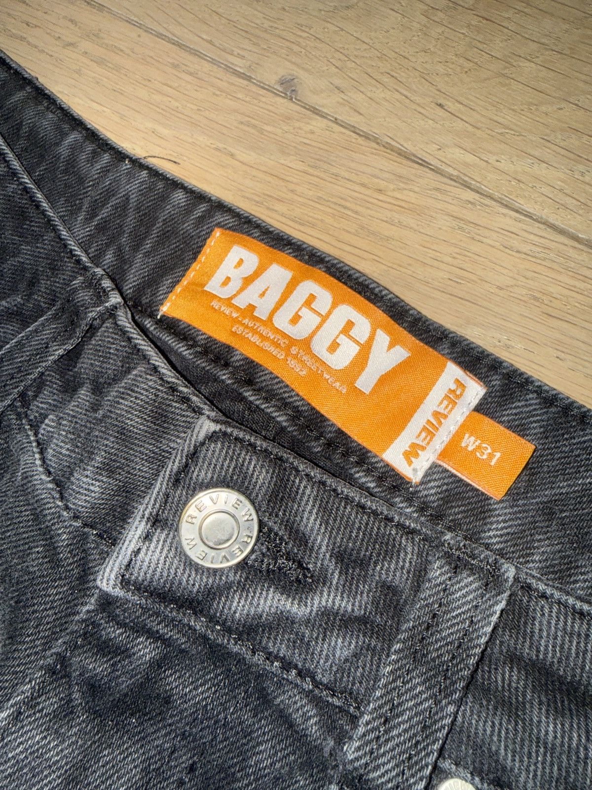 Review Review “Baggy” Black Denim Jeans Size US 31 - 4 Thumbnail