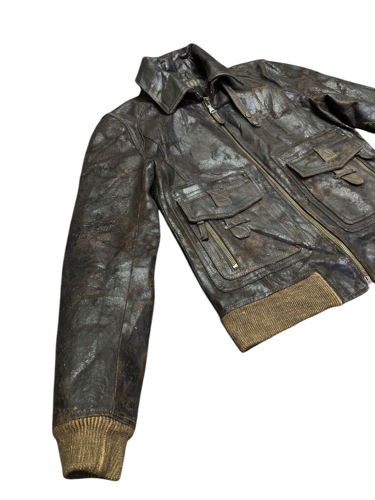 Dolce & Gabbana Vintage Dolce & Gabbana Leather Blouson Jacket Size US L / EU 52-54 / 3 - 3 Thumbnail