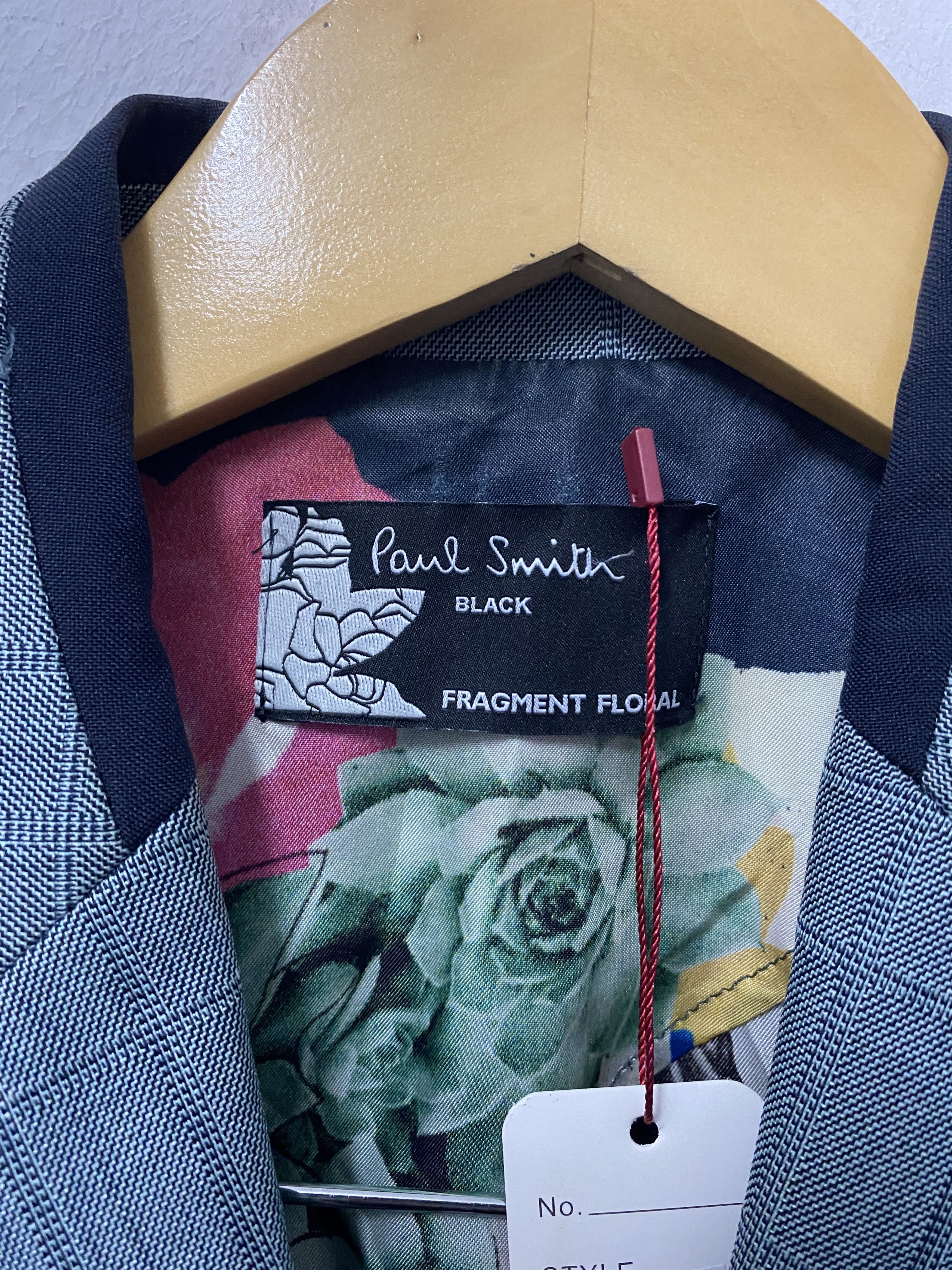 Paul Smith Paul Smith Black Fragment Floral Coat Blazer Size S / US 4 / IT 40 - 6 Thumbnail