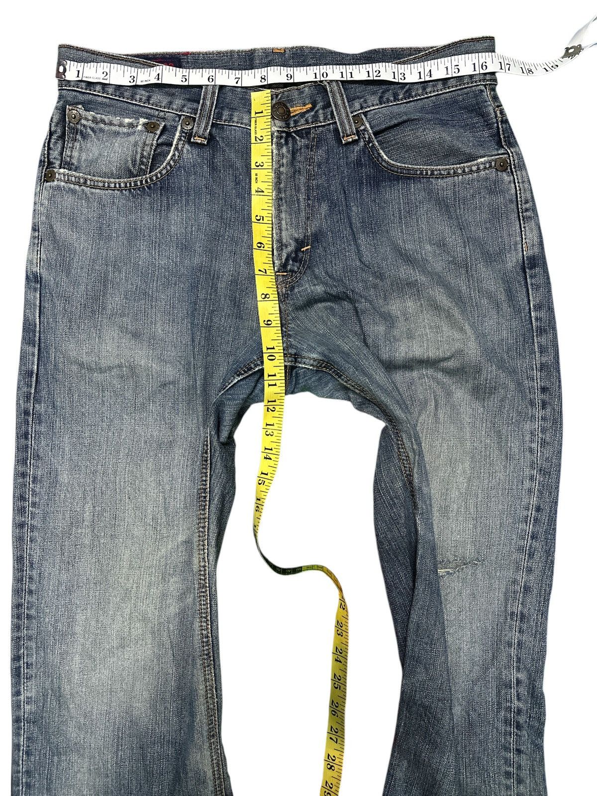 Kapital Distress Vintage Edwin 503 bluewashed. Size US 32 / EU 48 - 5 Thumbnail