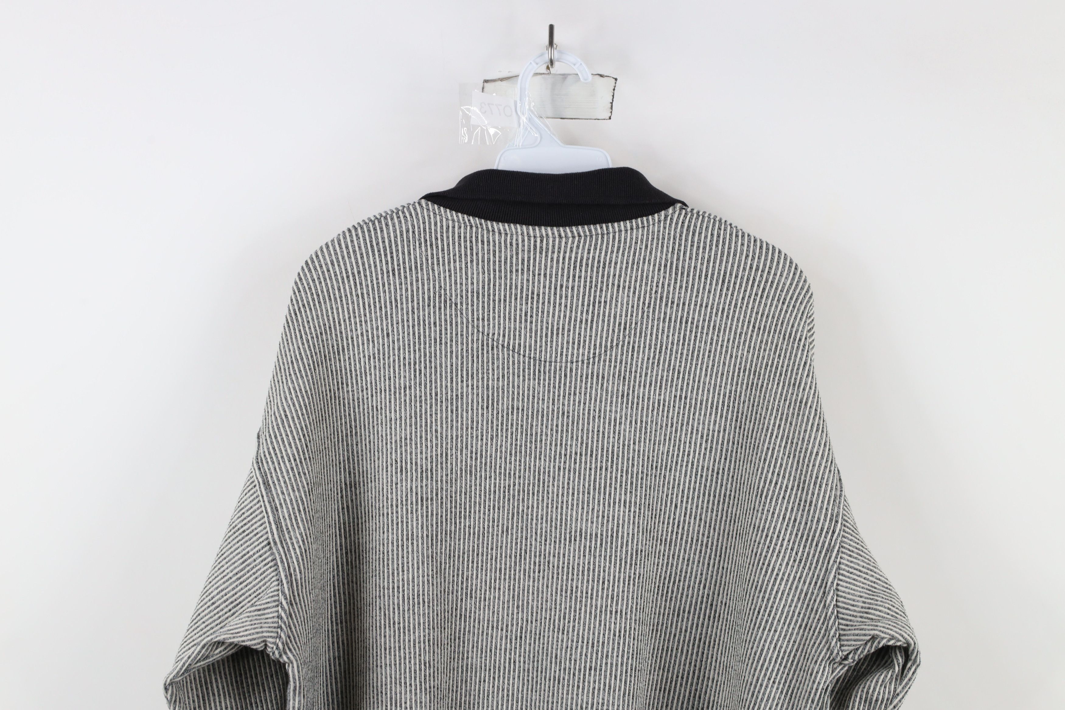 Vintage Vintage 90s Streetwear Knit Long Sleeve Rugby Polo Shirt Size US XL / EU 56 / 4 - 9 Thumbnail