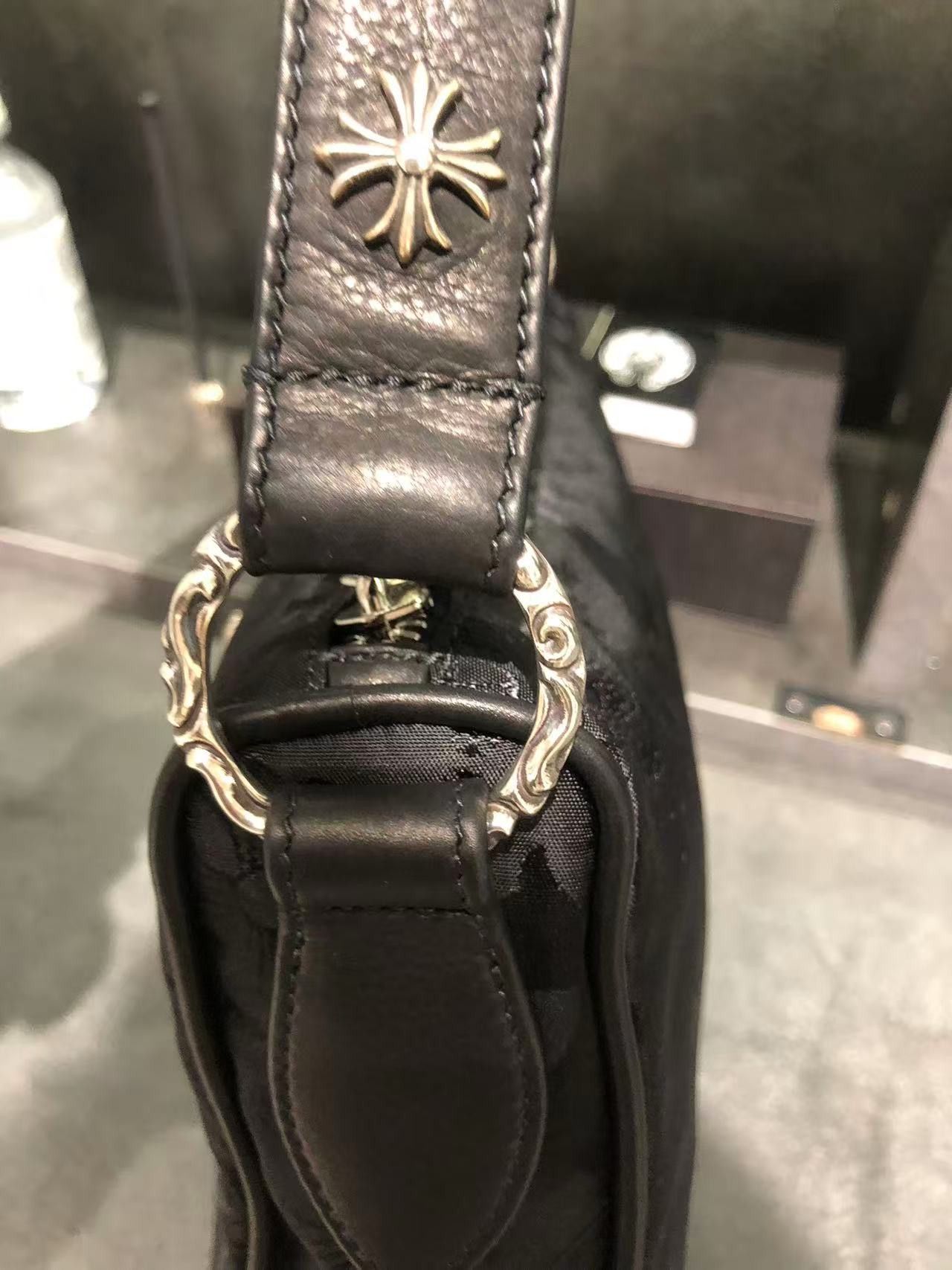 Chrome Hearts Chrome Hearts Silver Dagger Tonal Monogram Black Nugget Bag Size ONE SIZE - 11 Thumbnail
