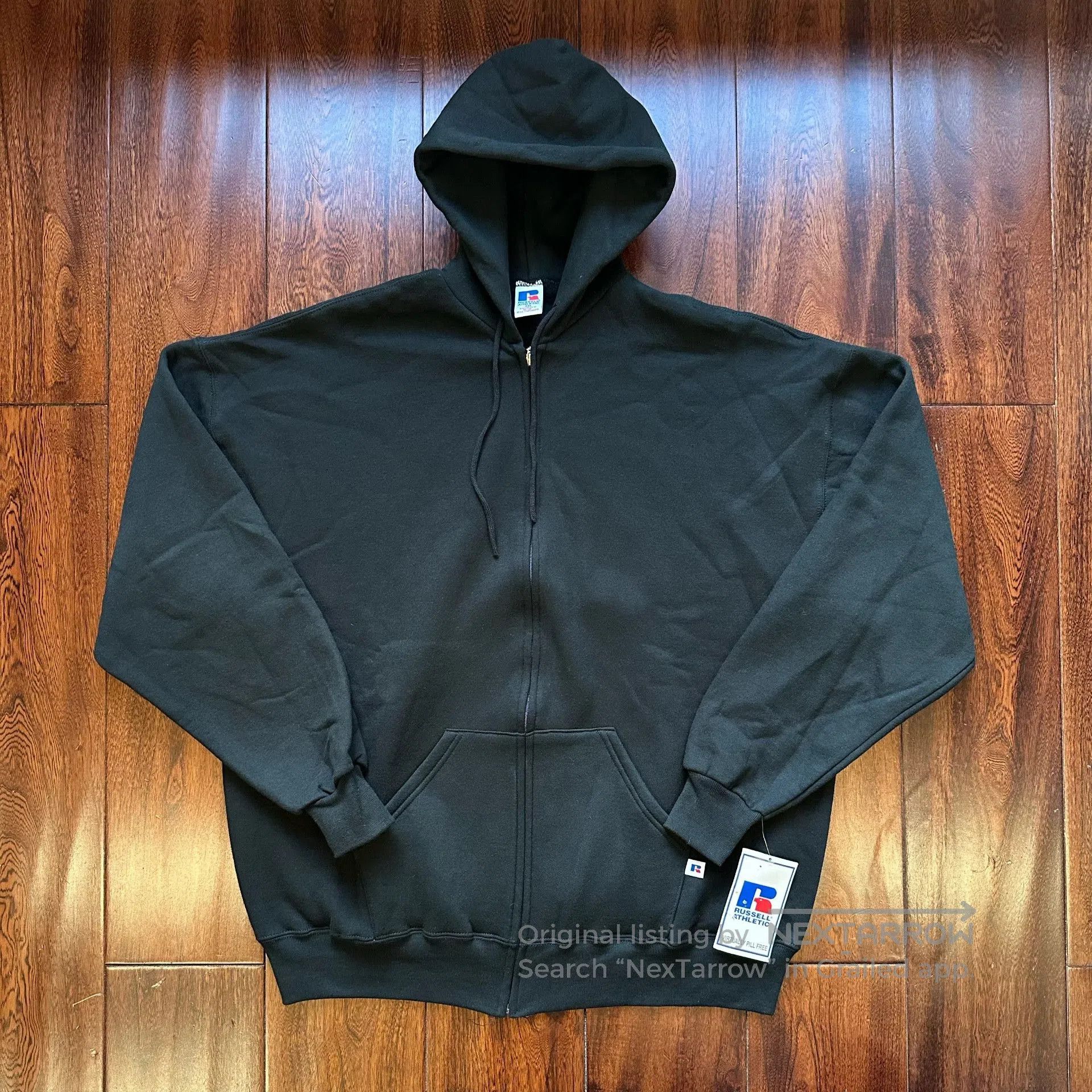 Russell Athletic Russell Vintage 90s Black Hoodie. Size US M / EU 48-50 / 2 - 1 Thumbnail