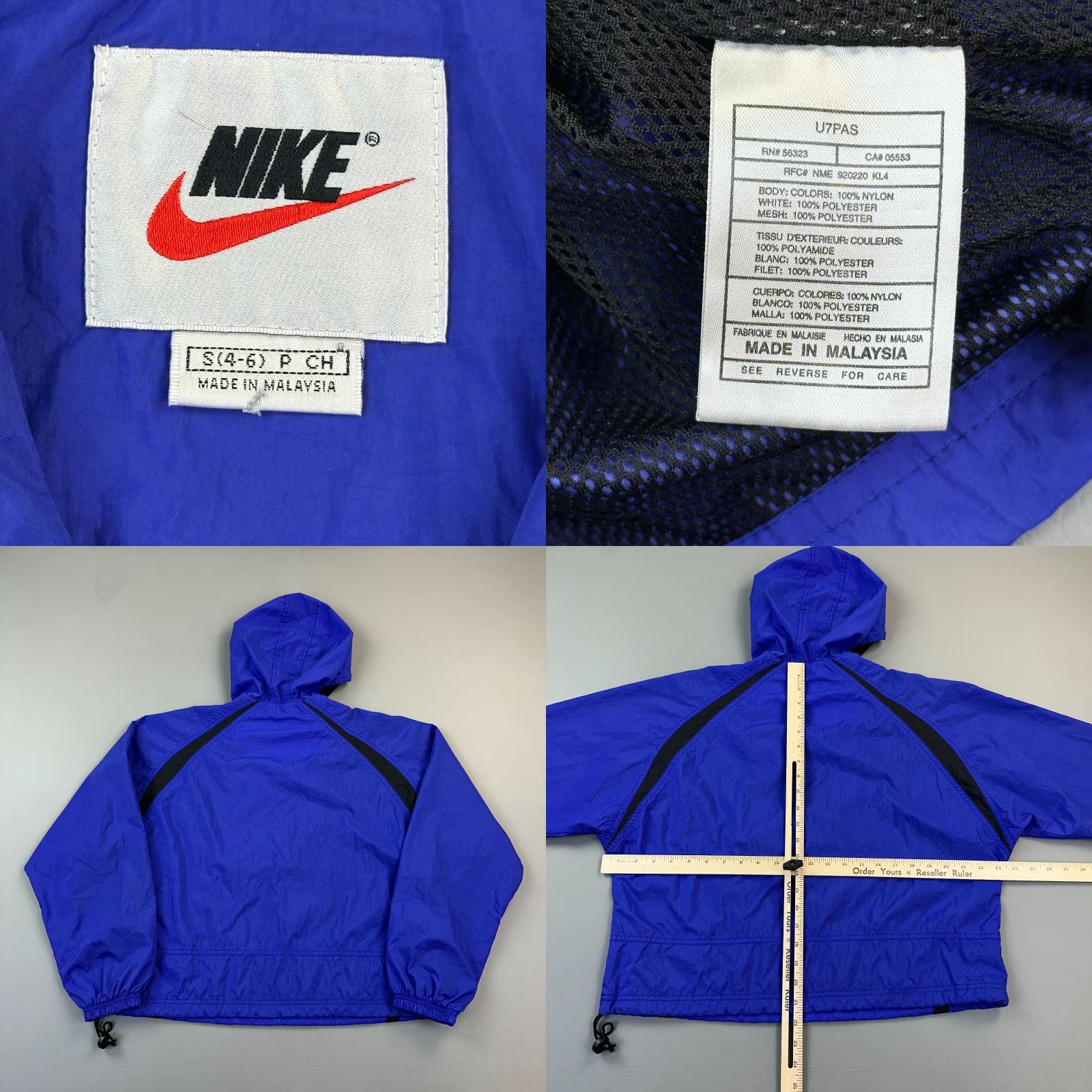 Nike VINTAGE Nike Anorak Jacket Women's Small 1/2 Zip Lightweight Windbreaker 90s Size M / US 6-8 / IT 42-44 - 8 Thumbnail