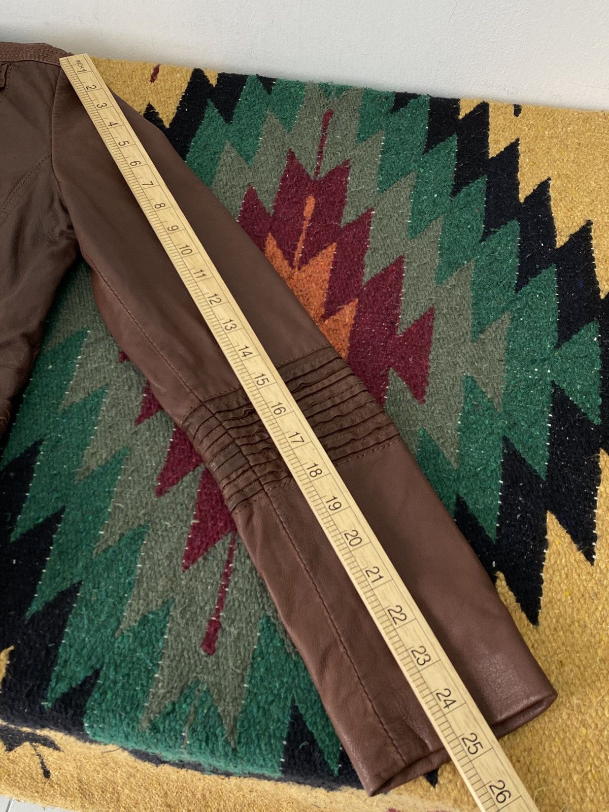 Max Mara Max Mara Lamb Leather Fitted Jacket Brown Luxury Size XS / US 0-2 / IT 36-38 - 8 Thumbnail