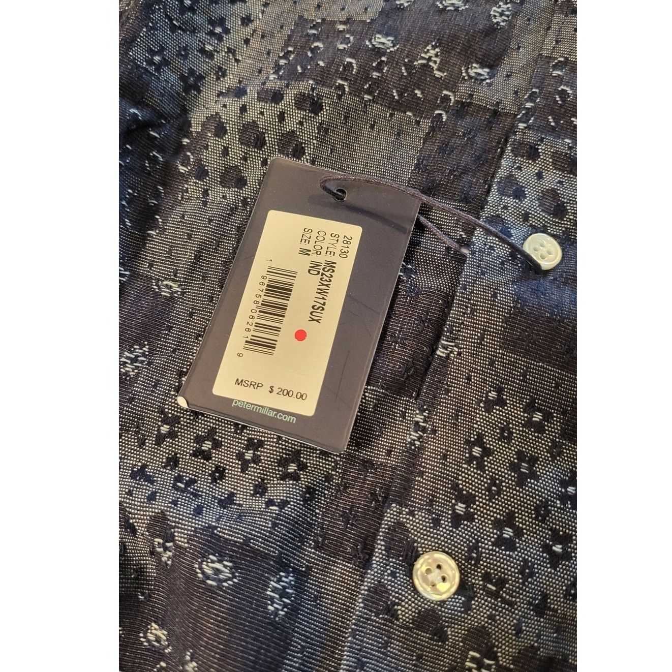 Peter Millar Peter Millar Banks Jacquard Blue Patchwork Shirt M $200 NWT Size US M / EU 48-50 / 2 - 12 Thumbnail
