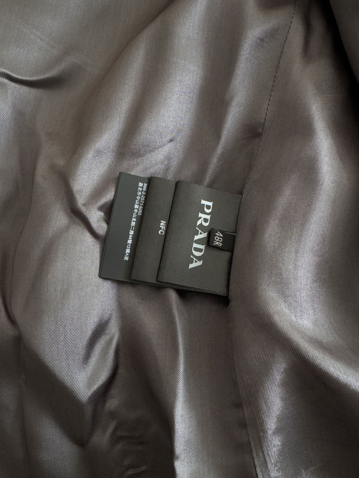 Prada Prada Single-breasted Wool Coat in Slate Grey Size 48R Size US M / EU 48-50 / 2 - 12 Thumbnail