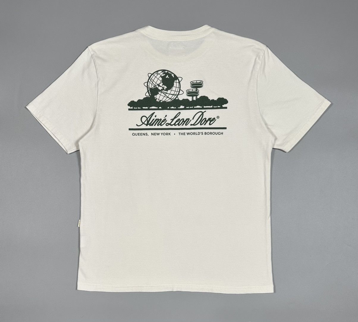 Aime Leon Dore Aime Leon Dore Unisphere Logo T-Shirt White Size US L / EU 52-54 / 3 - 1 Thumbnail