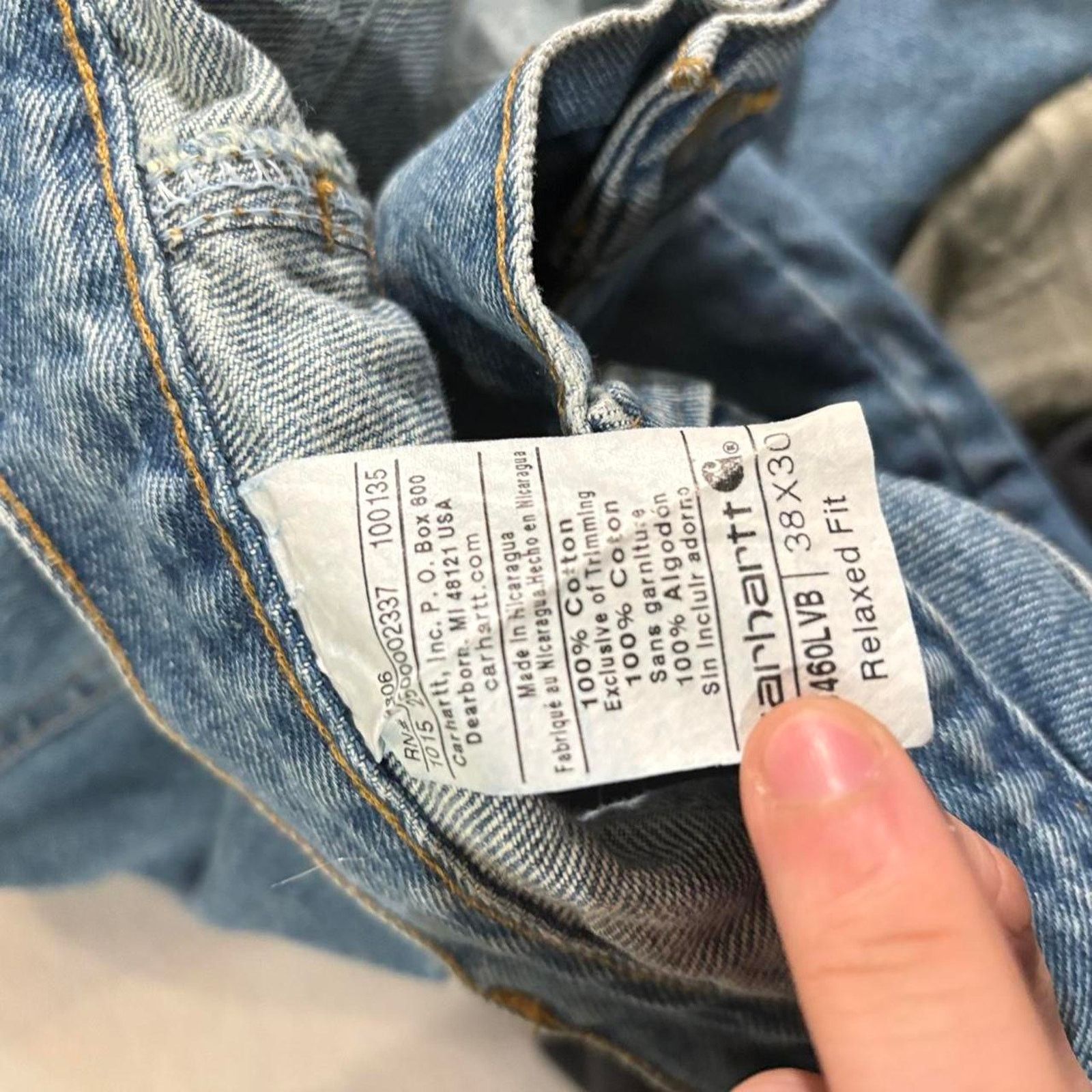 Carhartt Vintage carharrt denim workwear carpenter Size US 38 / EU 54 - 3 Thumbnail