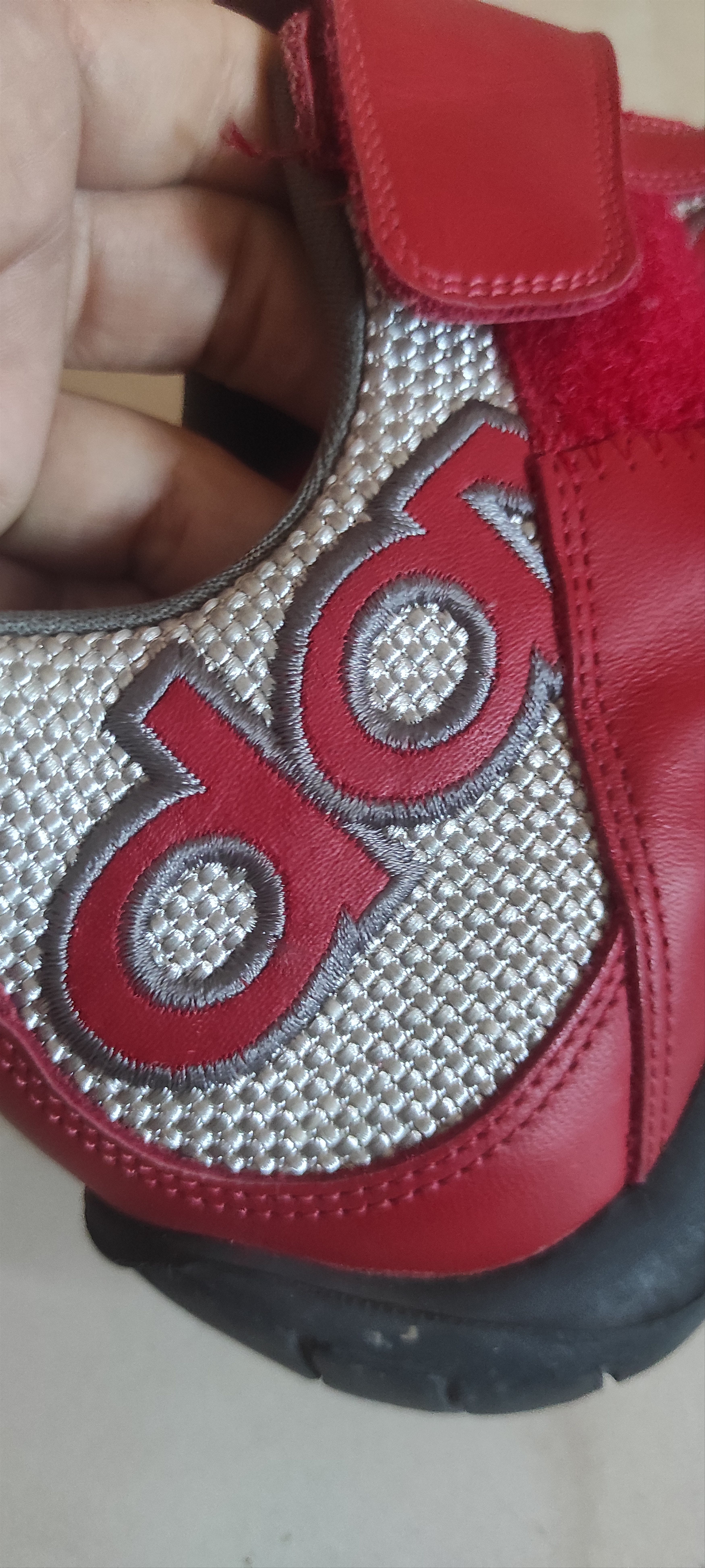 Daytona Daytona Moto Fun Motorcycle Red Silver Shoes Leather Boots Size US 6.5 / IT 36.5 - 10 Thumbnail