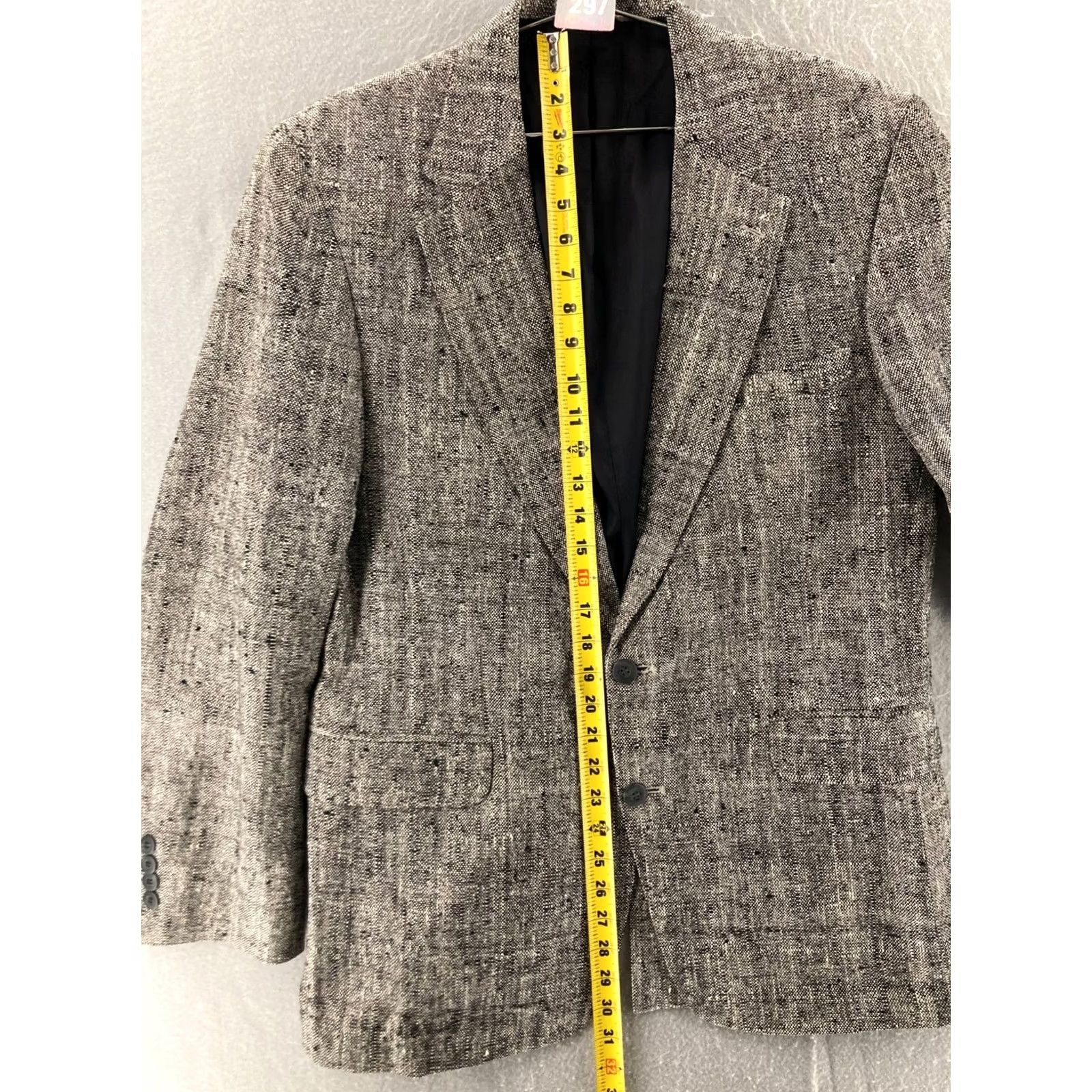 Vintage ANDHURST Sport Coat Mens 40 R Wool Blend Vintage Tweed Blazer Jacket Size 40R - 3 Thumbnail