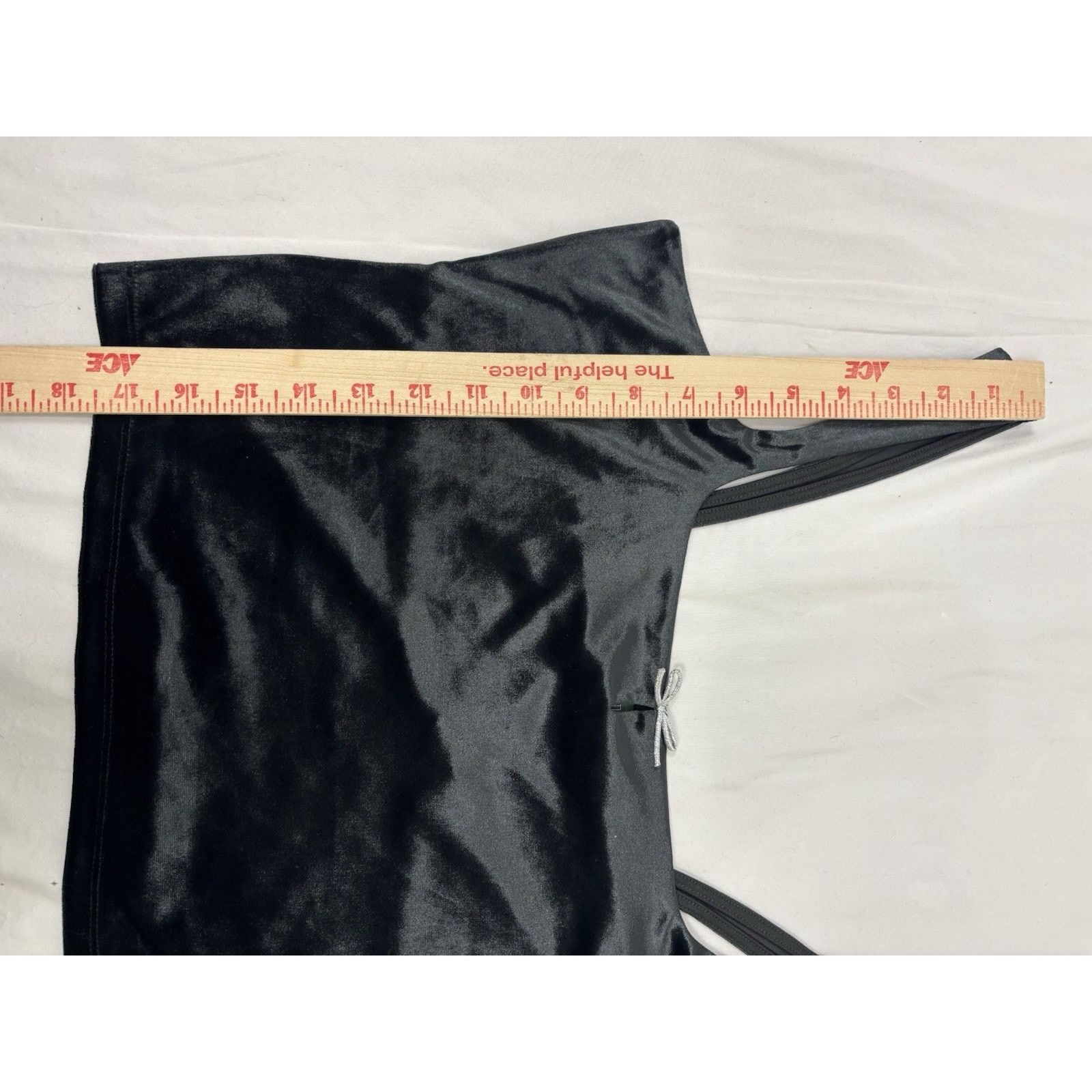 Target Basics NWT Wild Fable Size M Black Velour Tank Top Silver Bow Size M / US 6-8 / IT 42-44 - 6 Thumbnail