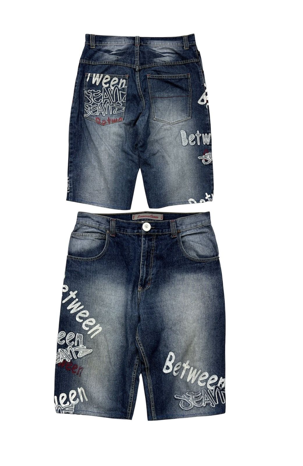 Vintage Baggy Shorts Jeunesse Jeans Between Hil Hop Rap Vintage Size US 44 / EU 60 - 1 Thumbnail