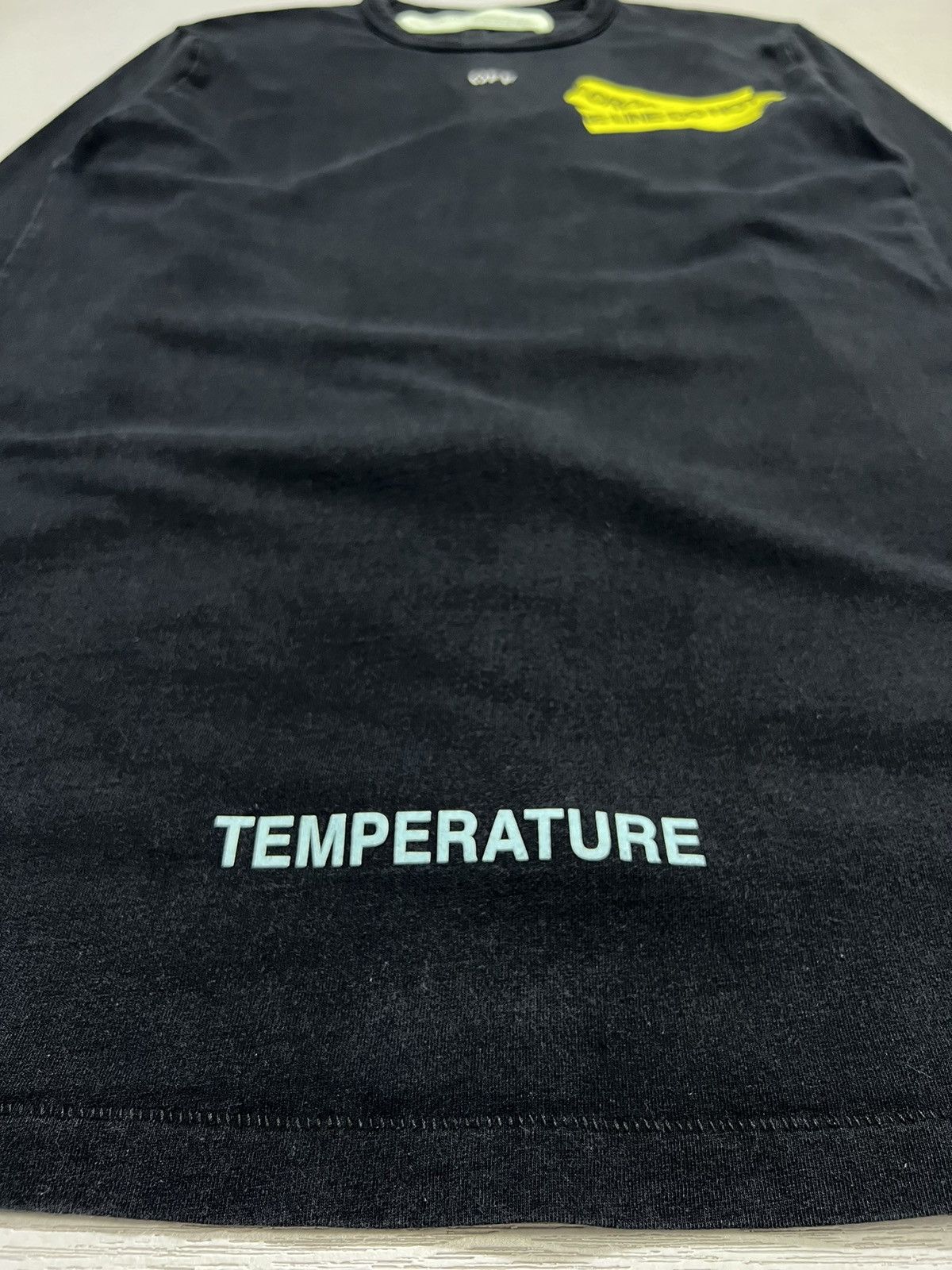 Off-White Off-White - Long Sleeve Firetape Tee Size US S / EU 44-46 / 1 - 9 Thumbnail