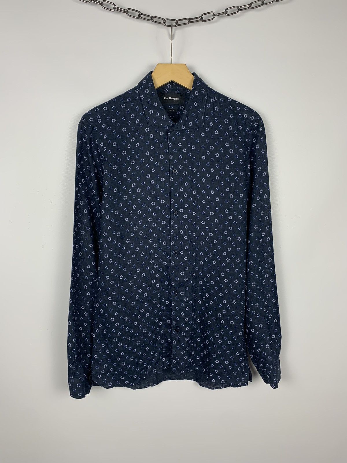 The Kooples The Kooples Linen Shirt Fitted Floral Pattern Men Size Small Size US S / EU 44-46 / 1 - 1 Thumbnail