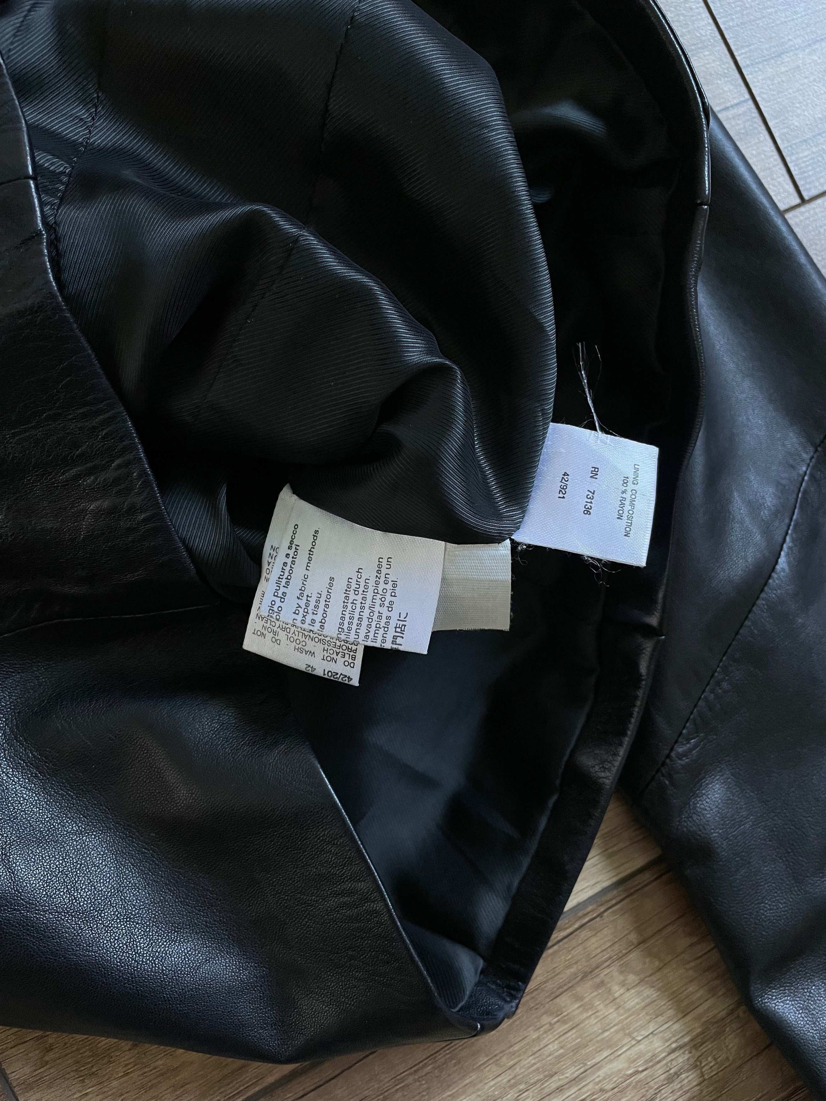 Max Mara Max Mara Black Leather Bomber Jacket Size M / US 6-8 / IT 42-44 - 11 Thumbnail