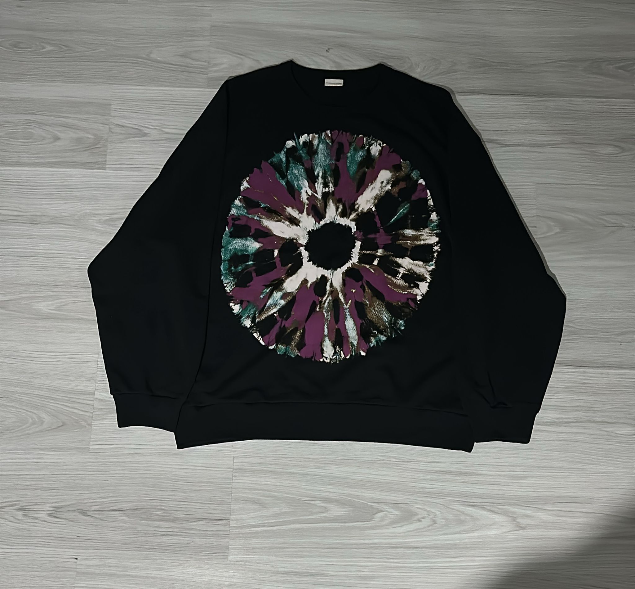 Dries Van Noten AW19 Hearst Tie Dye Sweatshirt XLarge