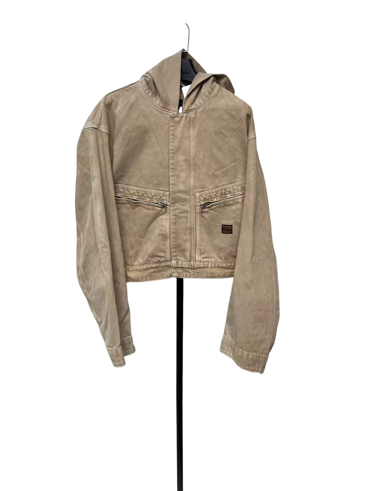 Balenciaga Balenciaga Logo Patch Hooded Jacket 44 Size US S / EU 44-46 / 1 - 1 Thumbnail