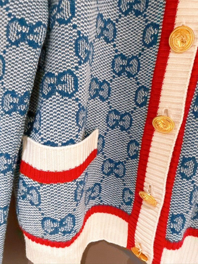 Gucci Gucci Full logo cardigan sweater jacket 2504-Nextarrow Size M / US 6-8 / IT 42-44 - 3 Thumbnail
