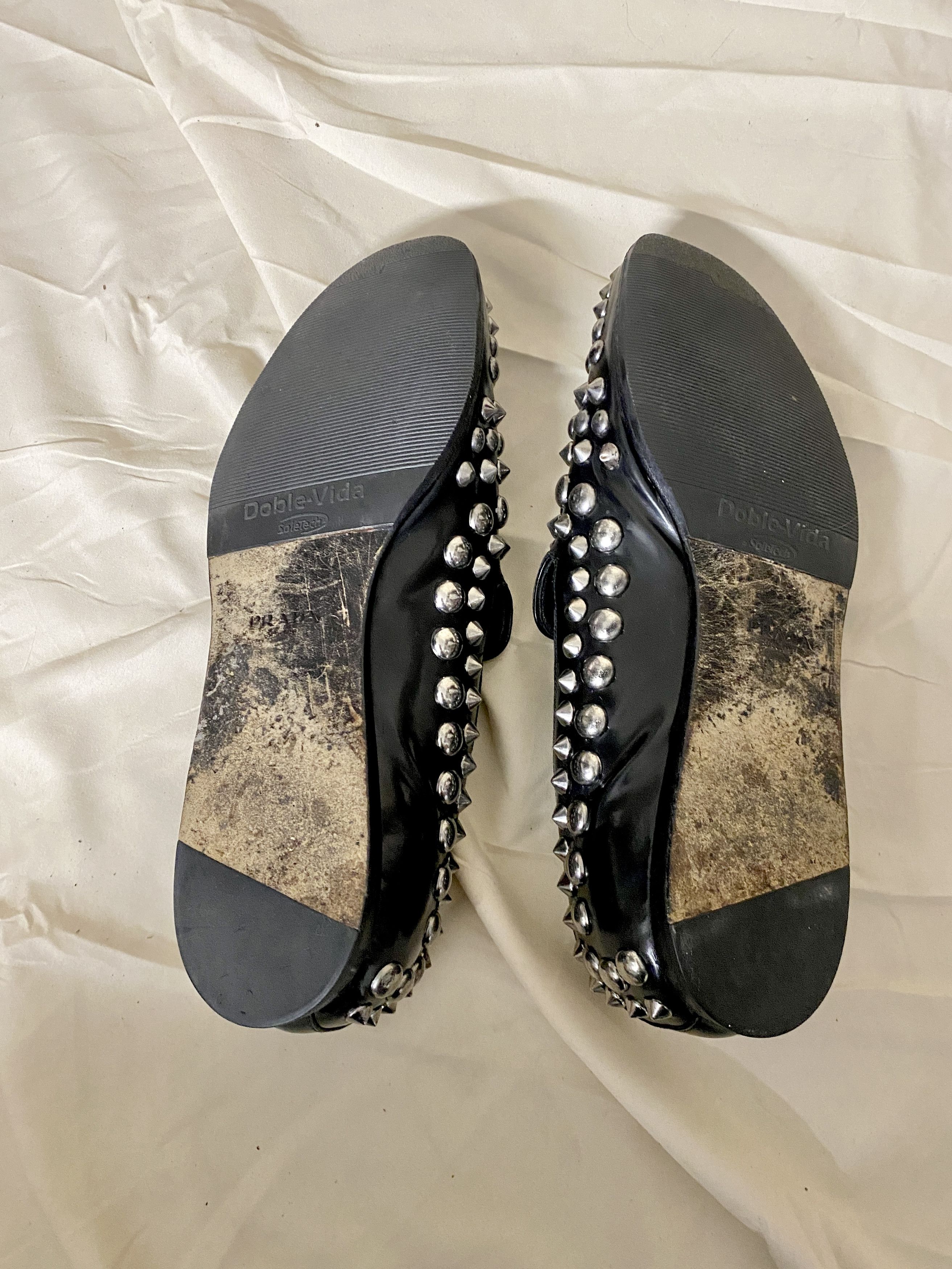 Prada Prada Vintage Studded Loafers - Unisex Size US 8 / EU 41 - 9 Thumbnail