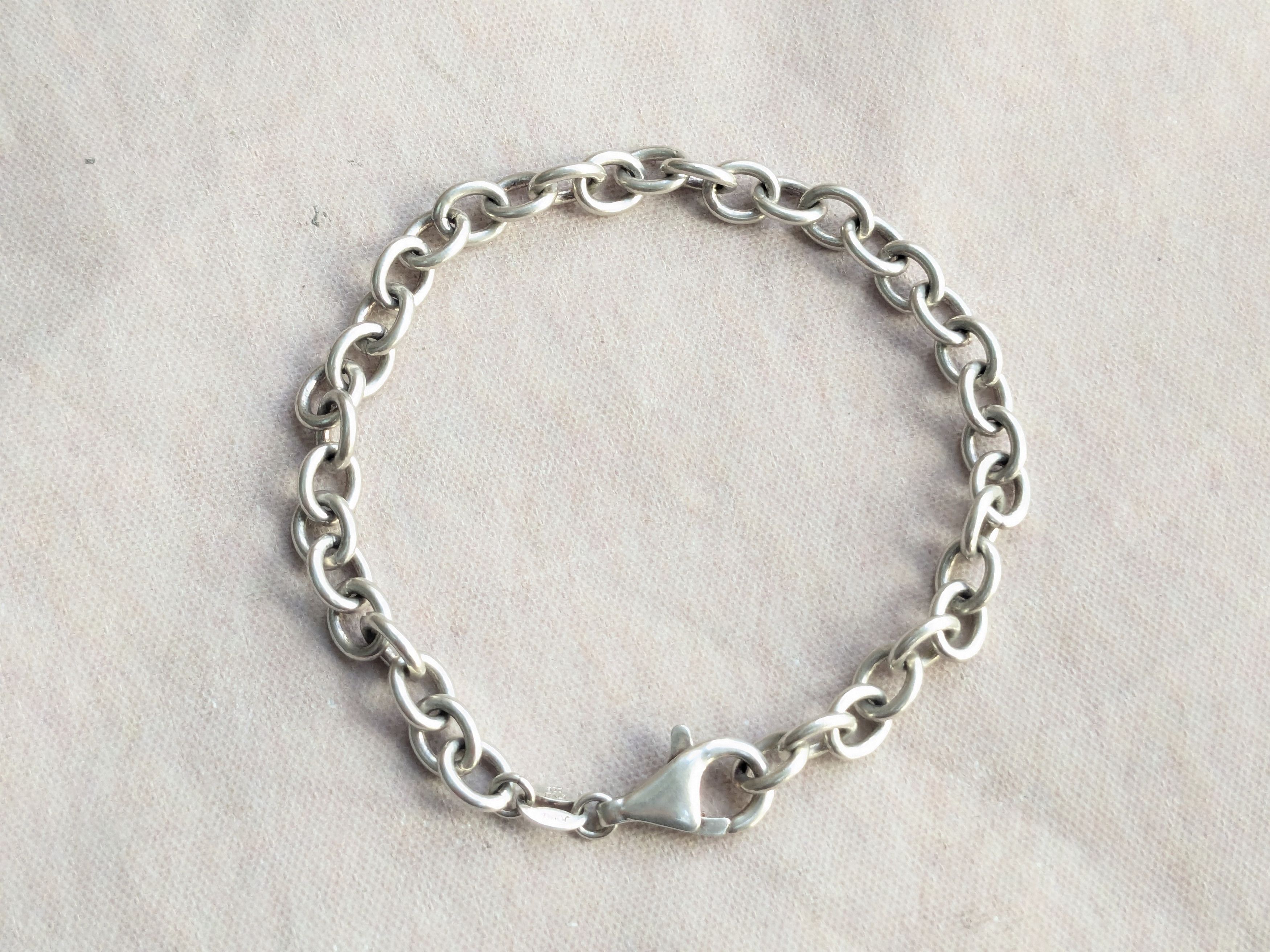 Jewelry Vintage Sterling Silver Bracelet Milor Oval Chain Link 8 Y2K Size ONE SIZE - 9 Thumbnail