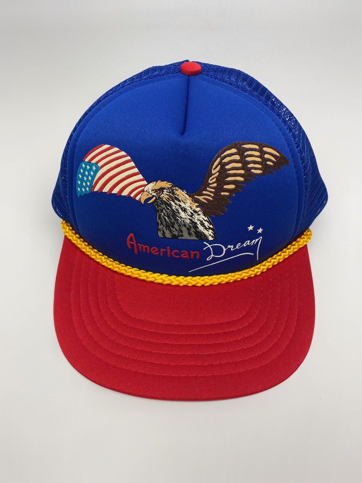 Vintage 1990’s Vintage American Dream Graphic Foam Trucker Hat Size ONE SIZE - 1 Thumbnail