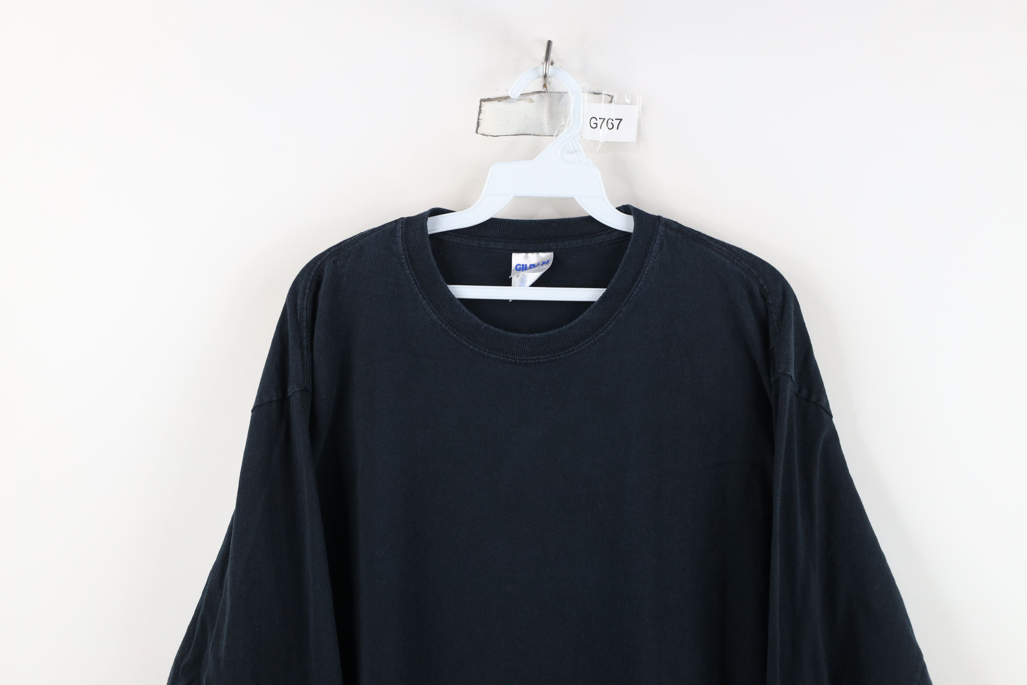 Vintage Vintage 90s Y2K Streetwear Cotton Long Sleeve T-Shirt Black Size US L / EU 52-54 / 3 - 2 Thumbnail