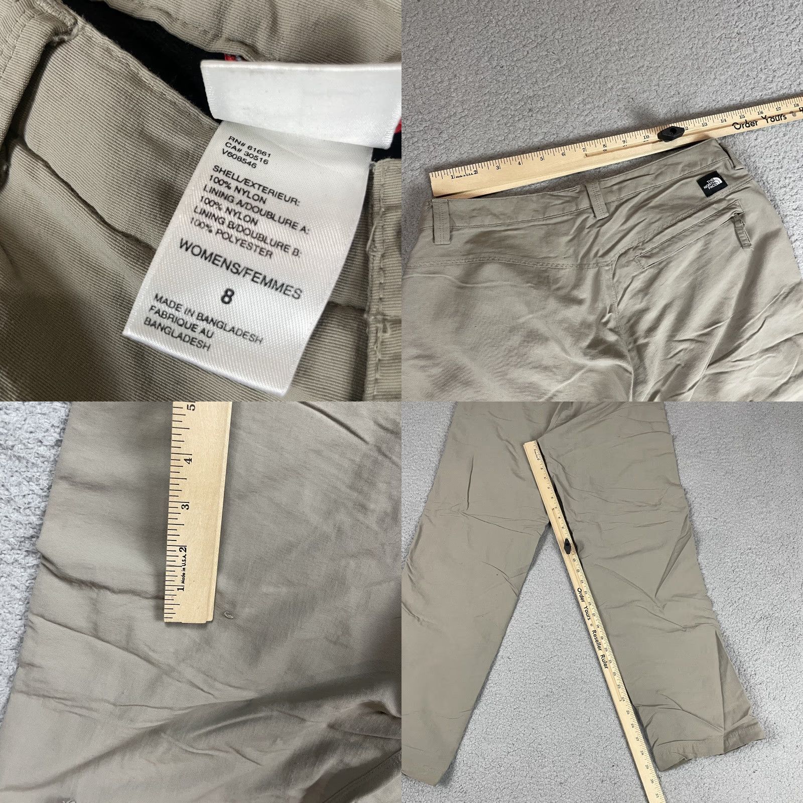 The North Face The North Face Hiking Pants Womens 8 Brown Beige Nylon Casual Outdoor TNF Size 30" / US 8 / IT 44 - 8 Thumbnail