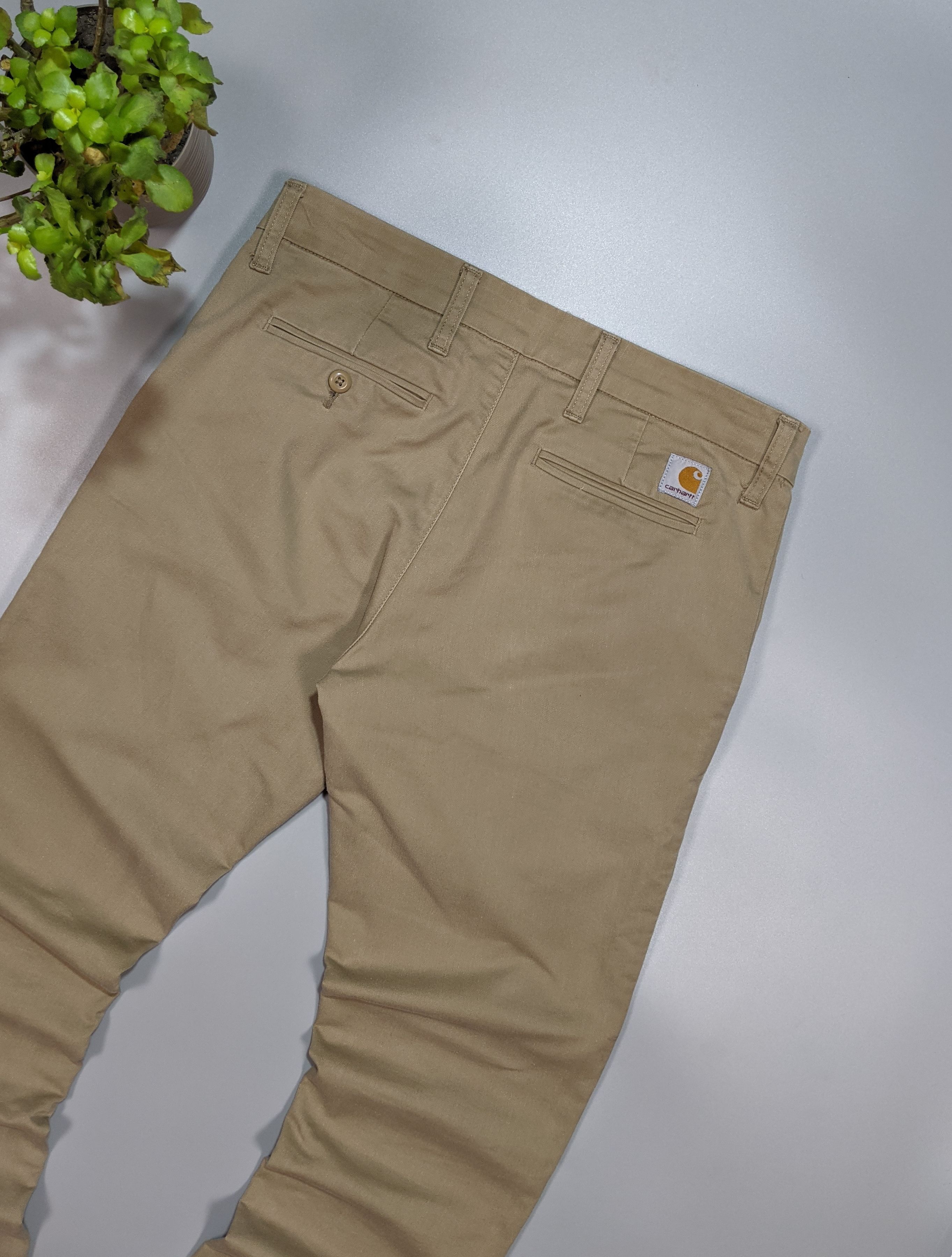 Carhartt Wip × Vintage Carhartt WIP Vintage Men's Tapered Bottom Beige Sid Pants Size US 32 / EU 48 - 3 Thumbnail