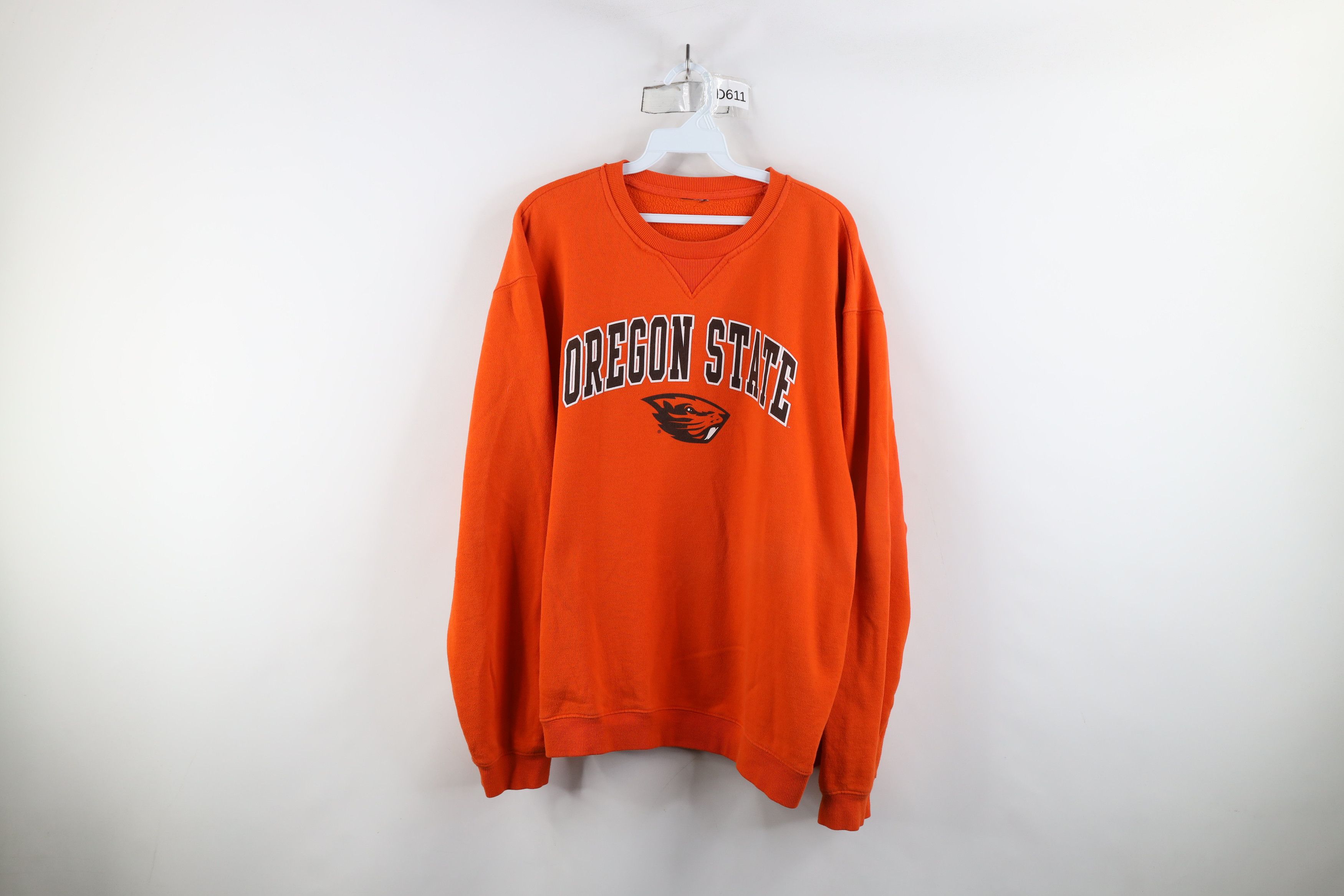 Vintage Vintage 90s Y2K Oregon State University Sweatshirt Orange Size US XL / EU 56 / 4 - 1 Thumbnail
