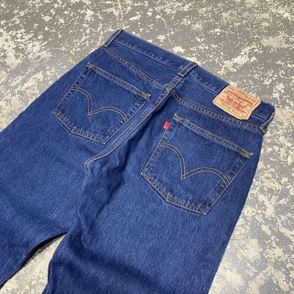 Japanese Brand × Levi's × Vintage Vintage Levi’s 501XX Button Fly Blue Dark Denim Jeans 90s Size US 31 - 9 Thumbnail